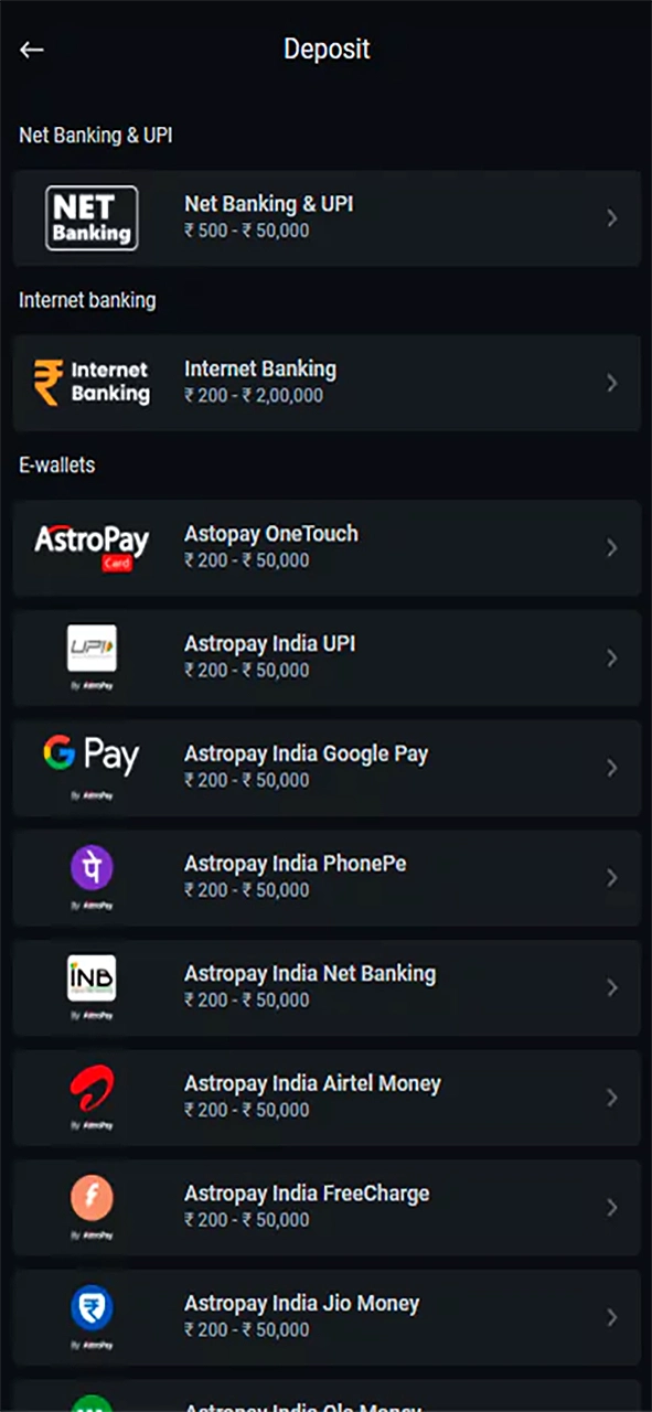 Refill your Leonbet account balance using one of the available ways.