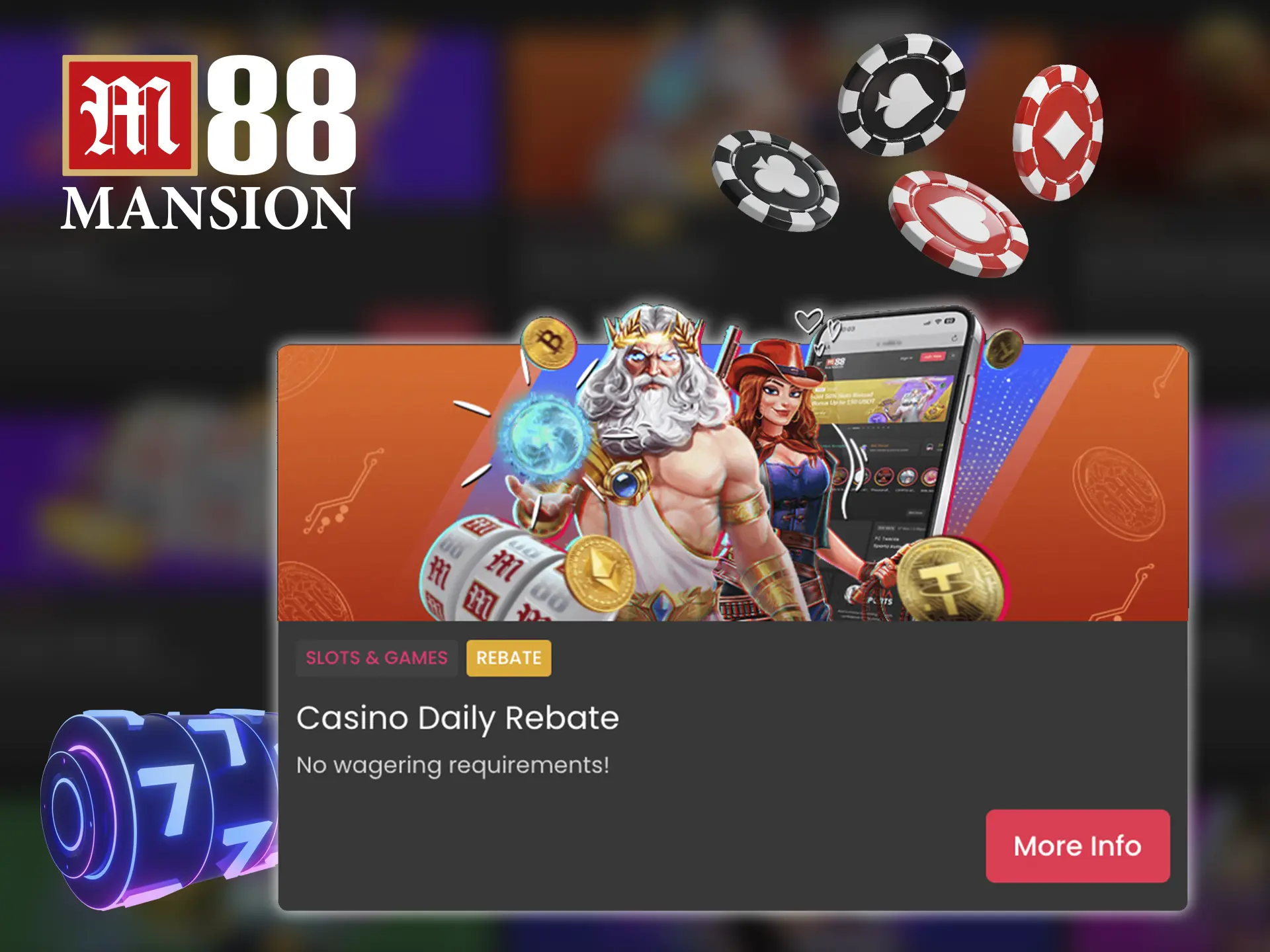 Dive into the world of casino and betting, and M88 Casino will worry about your daily returns thanks to a promotional offer.