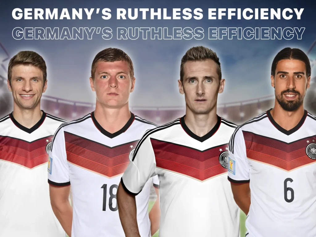 Both teams started tentatively, but Germany quickly showed their best organisation and composure.