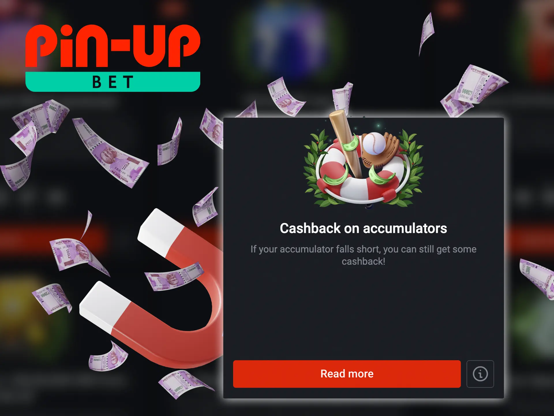 Don't be afraid to lose when betting on sports, because Pin Up Casino has prepared a great offer for you in the form of a cashback.