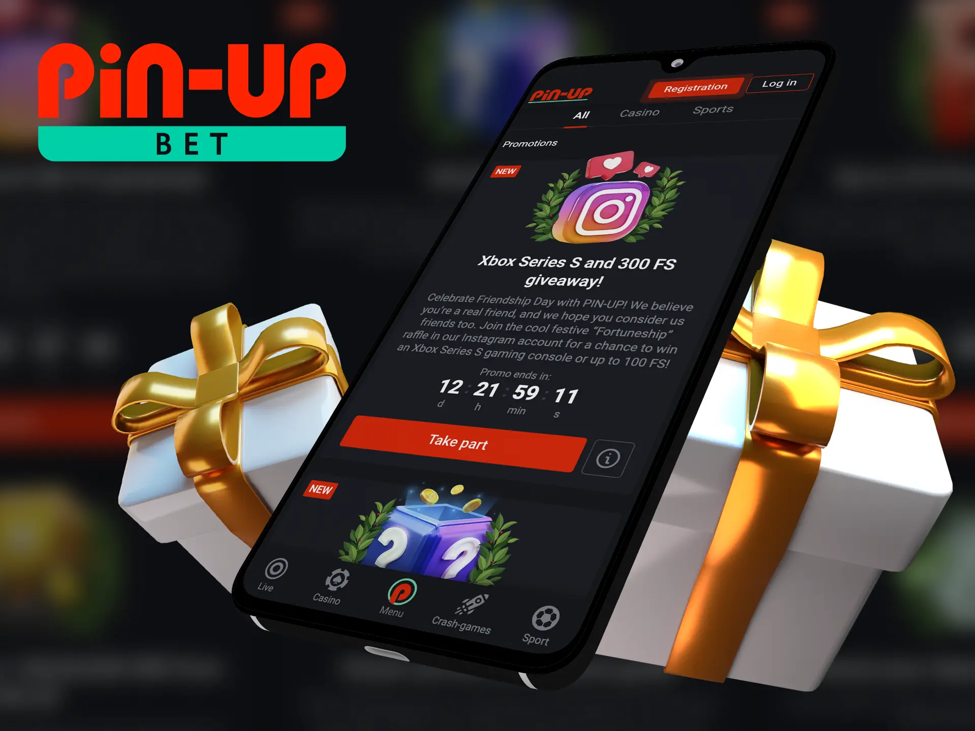 The Pin Up app allows you to use the rewards system from absolutely anywhere.