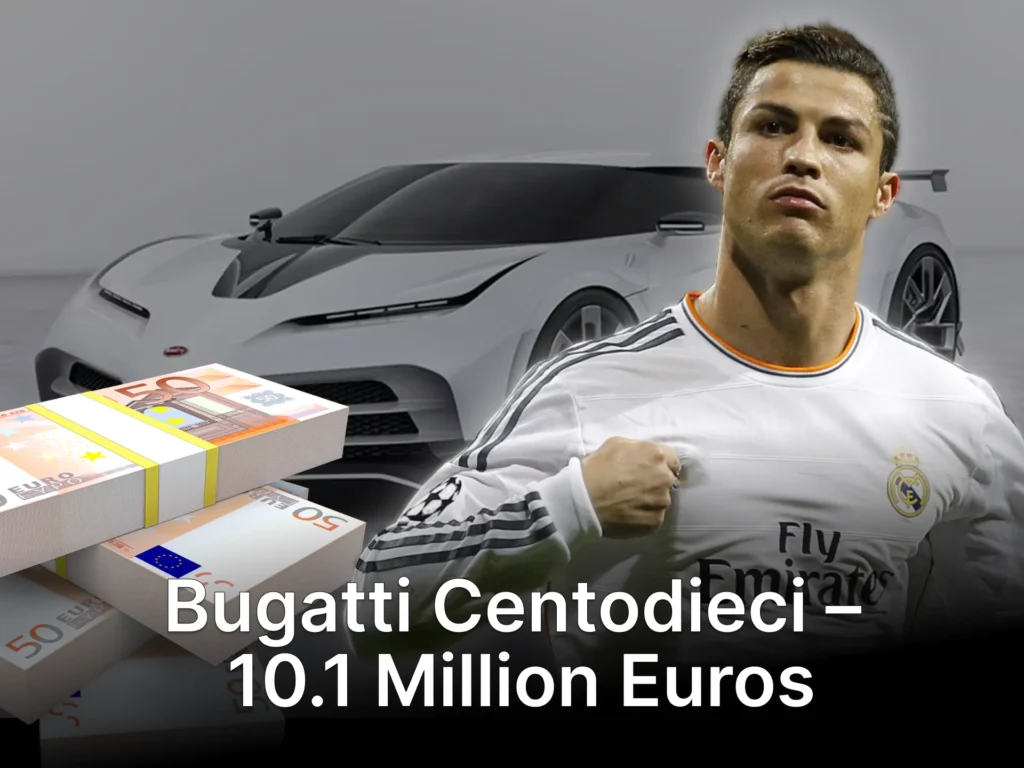 How much does Ronaldo's Bugatti Centodieci cost.