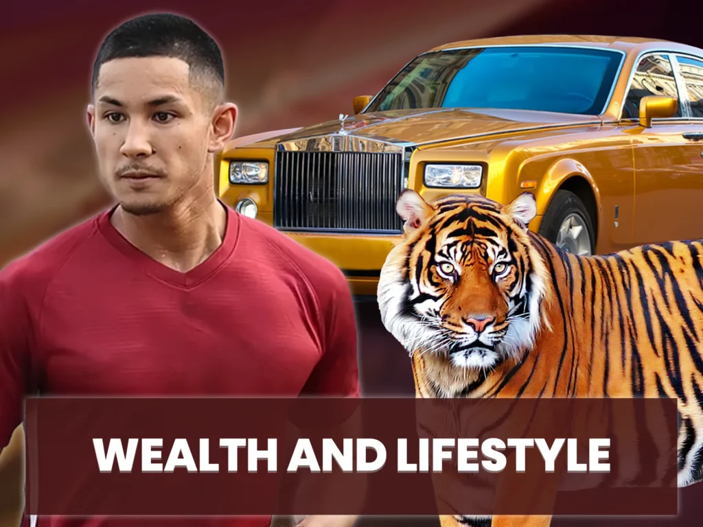 Faiq Bolkiah has a pet tiger and a gold Rolls-Royce.