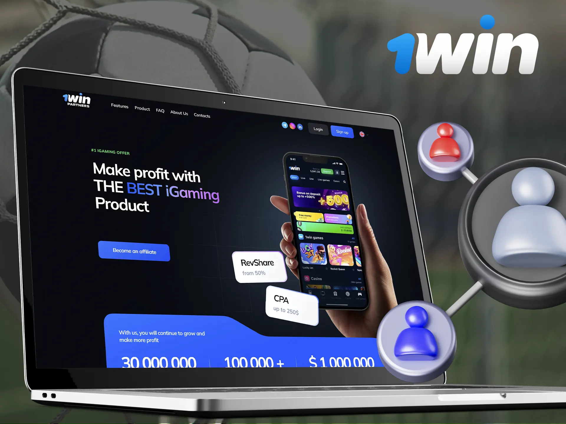 Earn more with 1Win Affiliate Program.