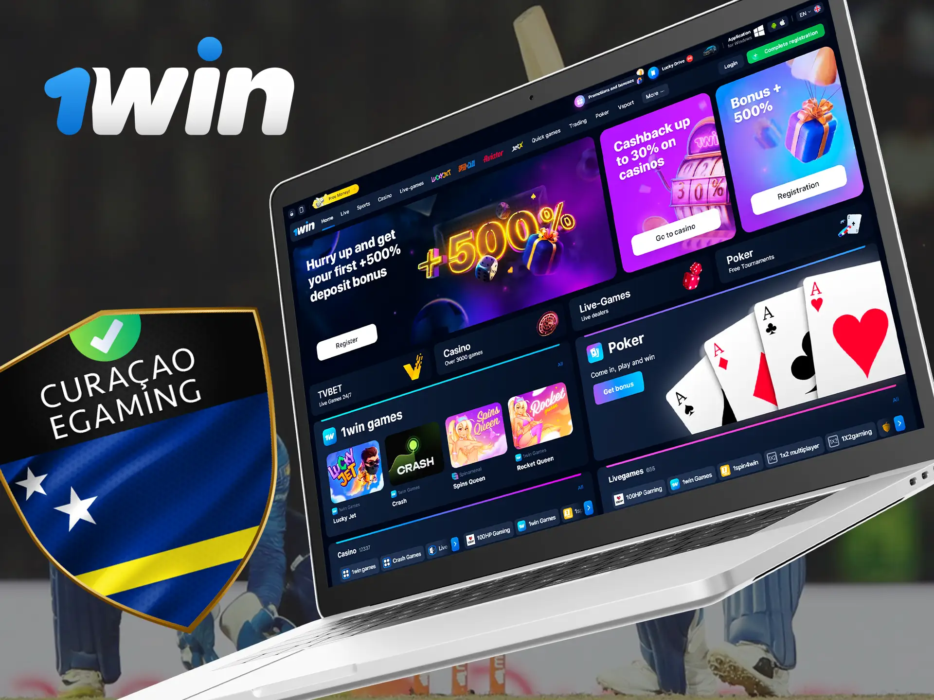 1Win operates under a license from the Electronic Gaming Commission of Curaçao.