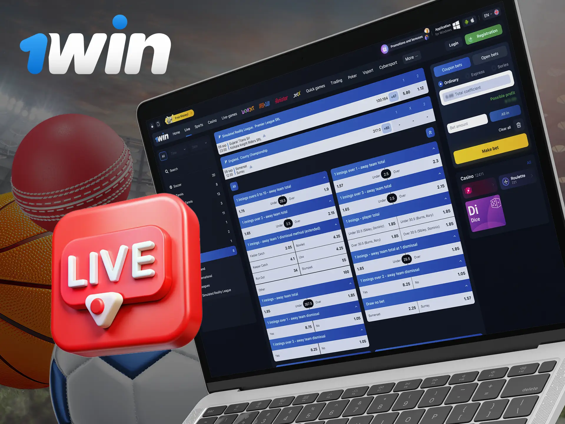 Discover the possibilities of 1Win Live Streaming.