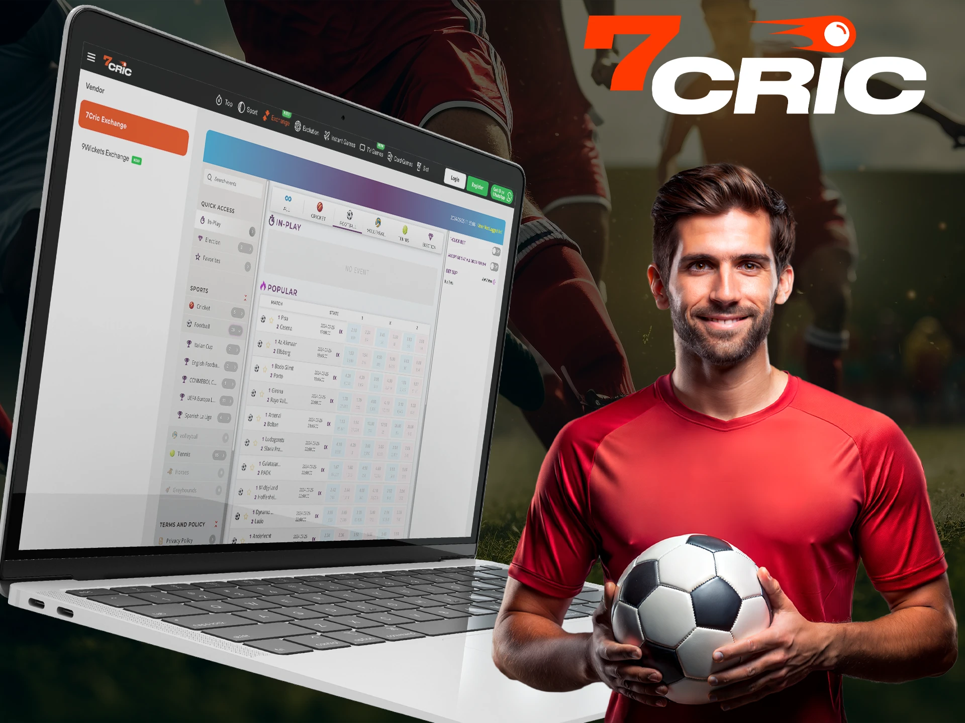 Predict soccer matches and win with 7Cric.