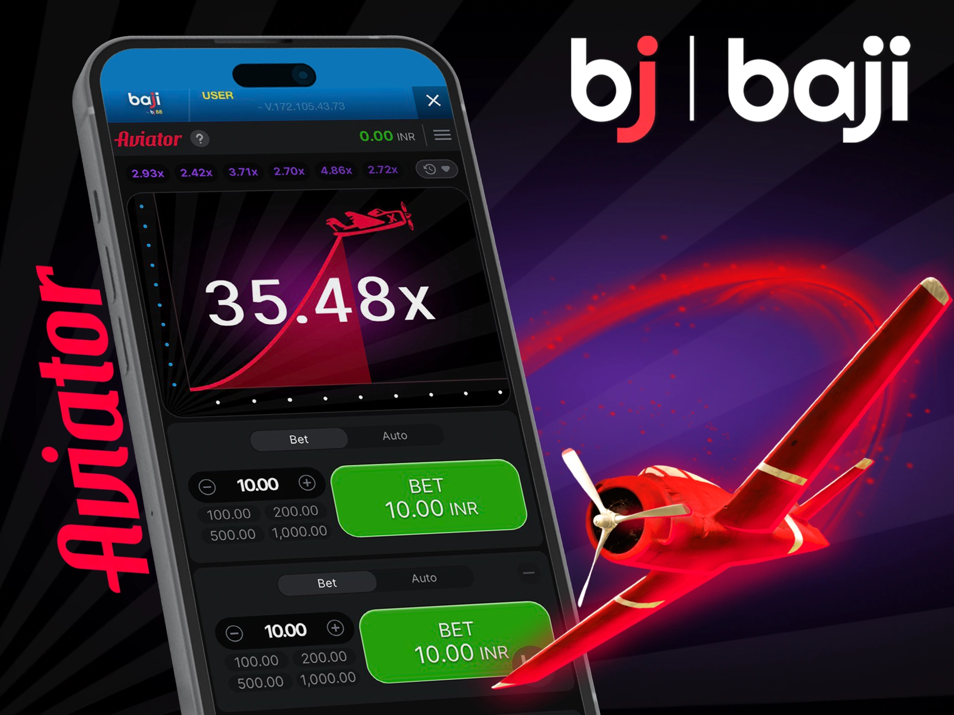 Be sure to grab the biggest multiplier in Aviator in the Baji Live app.