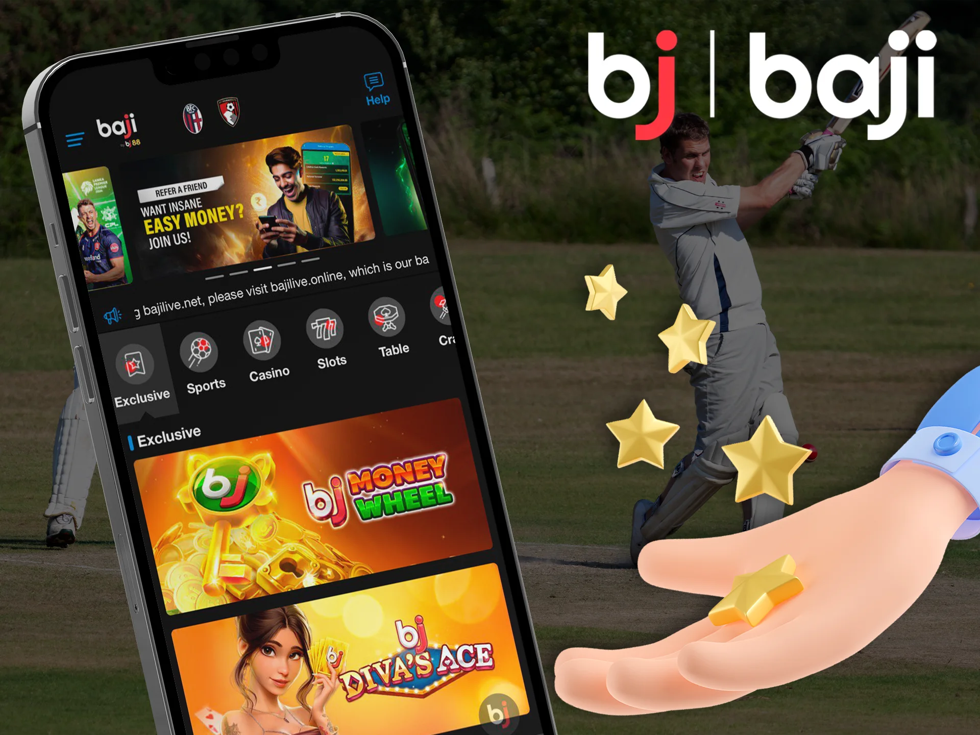 Read about all the features in the Baji Live app.