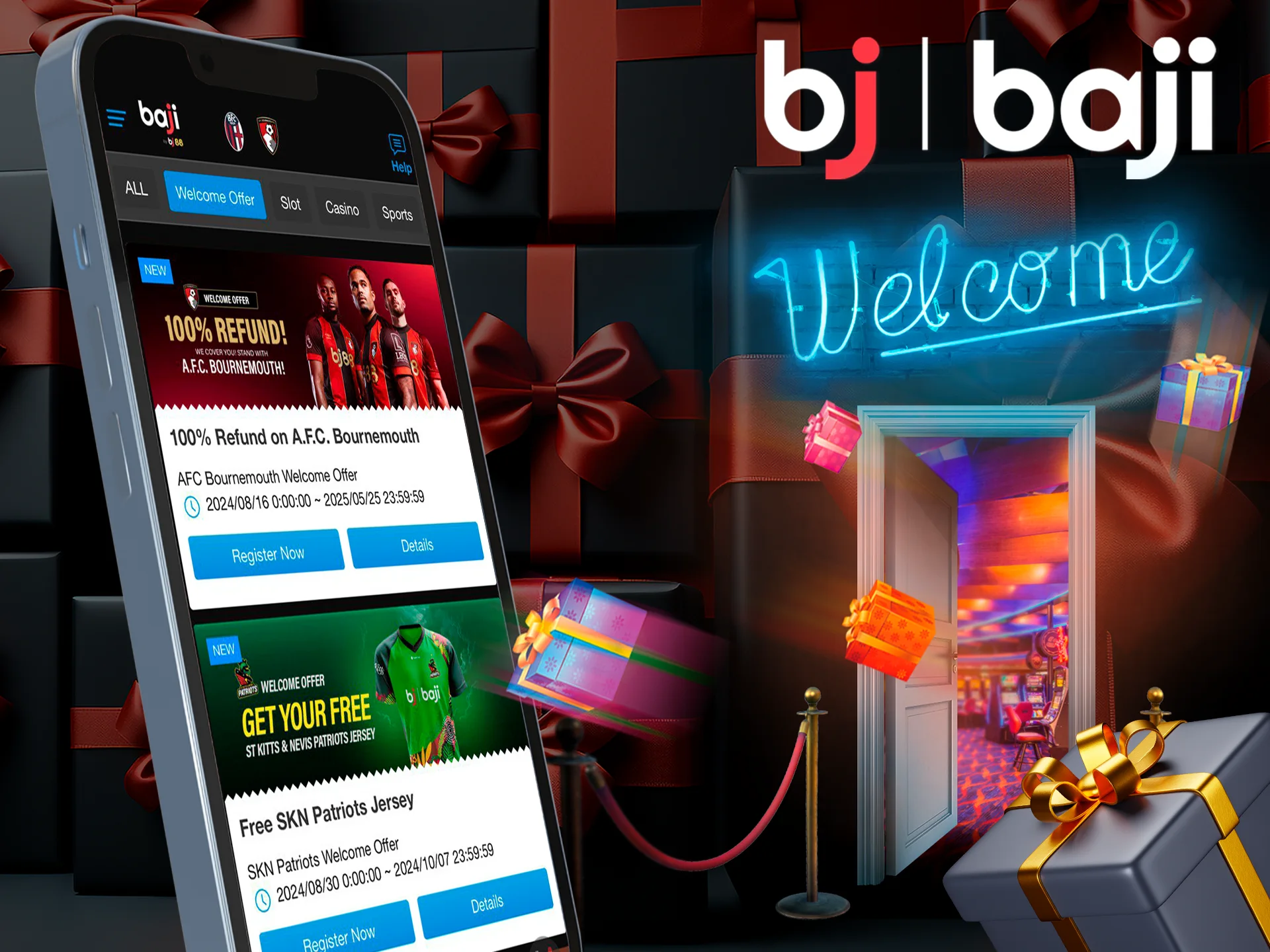 A welcome bonus is already waiting for you in the Baji Live app.