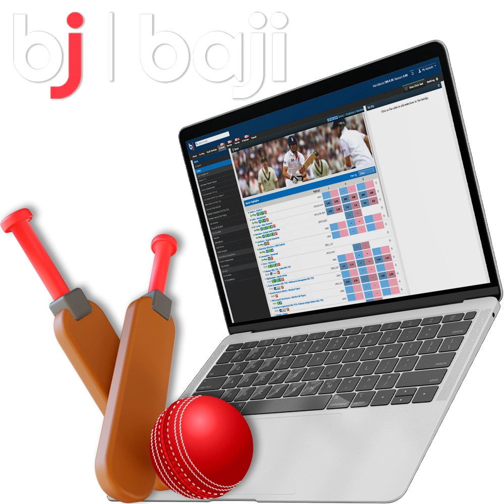 Large selection of cricket matches and betting odds at Baji Live.