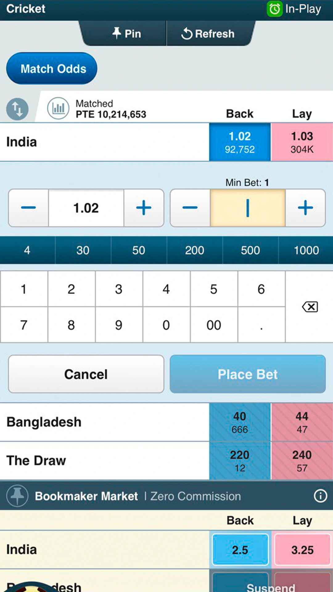 Choose your type and bet on cricket at Baji Live.