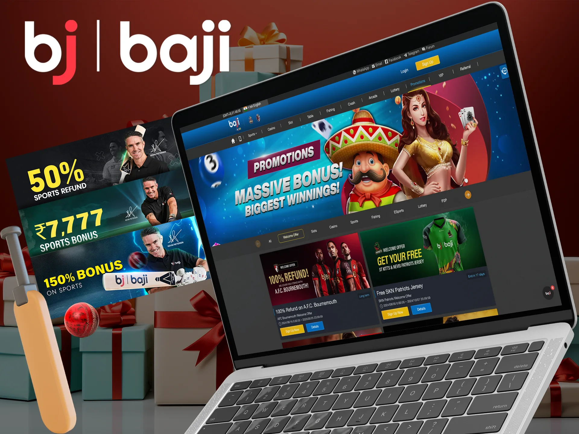 Start betting on cricket with a welcome bonus from Baji Live.