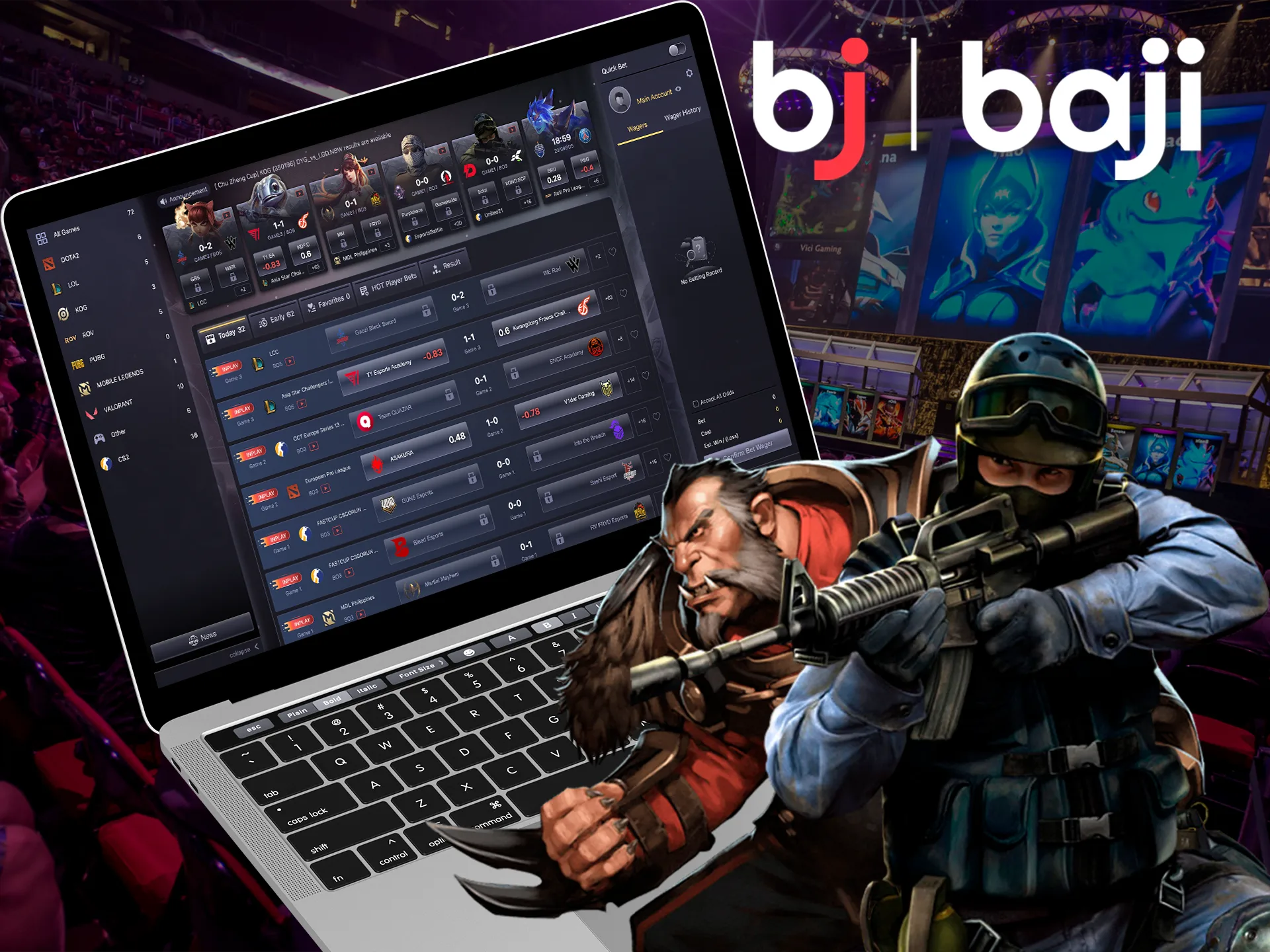 Pick the right winning Esports team and get richer with Baji Live.