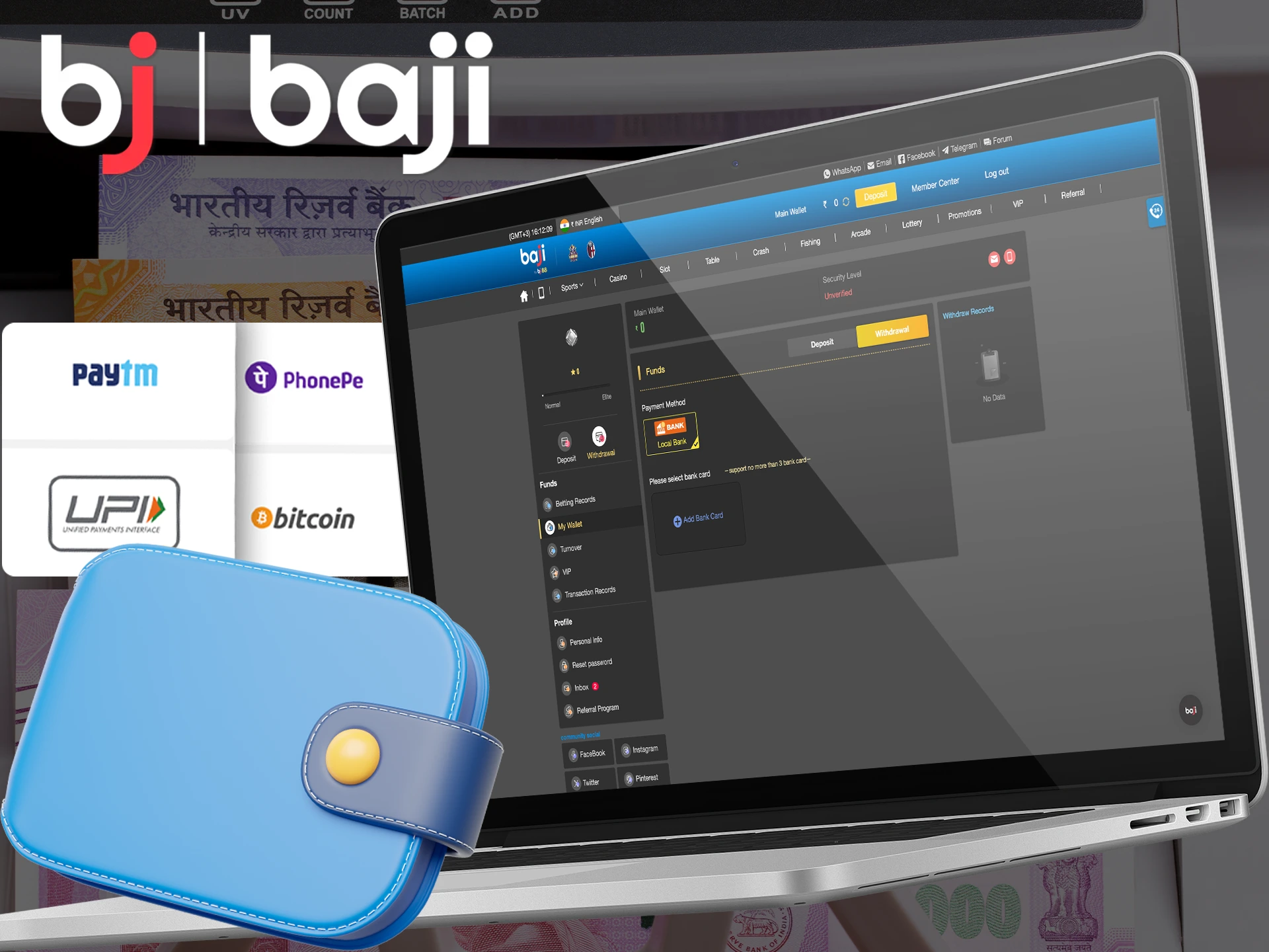 Find a convenient method of withdrawal from Baji Live.