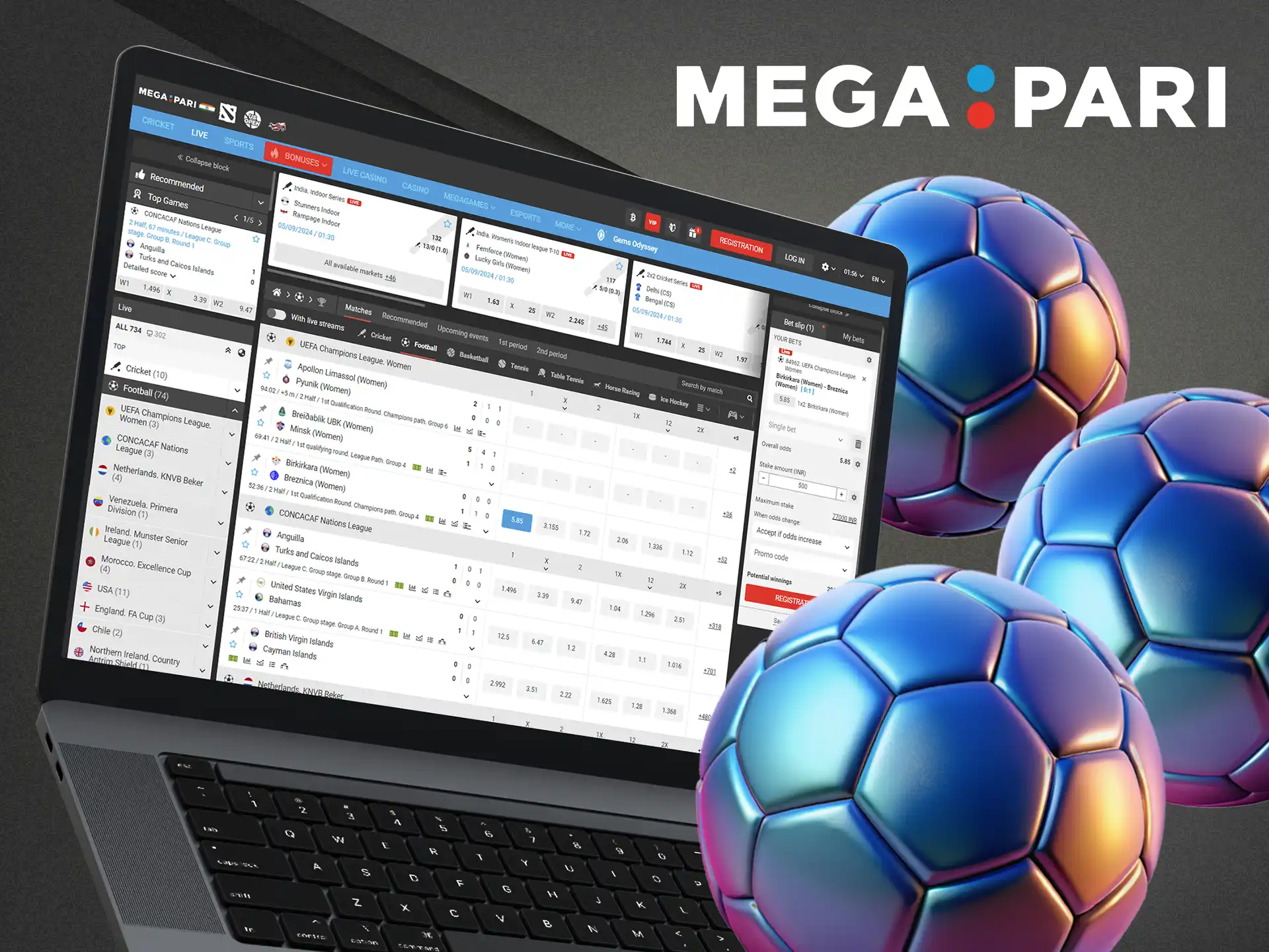 Megapari is a safe and reliable football betting platform in India.