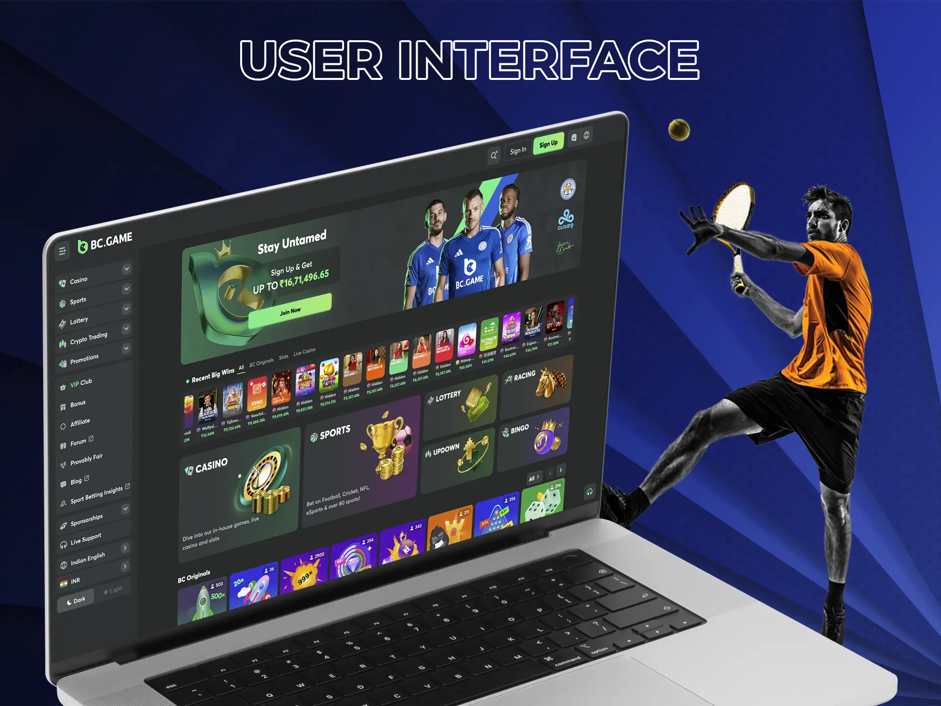 Most bookmaker websites have an intuitive interface that can be understood by users of any level.