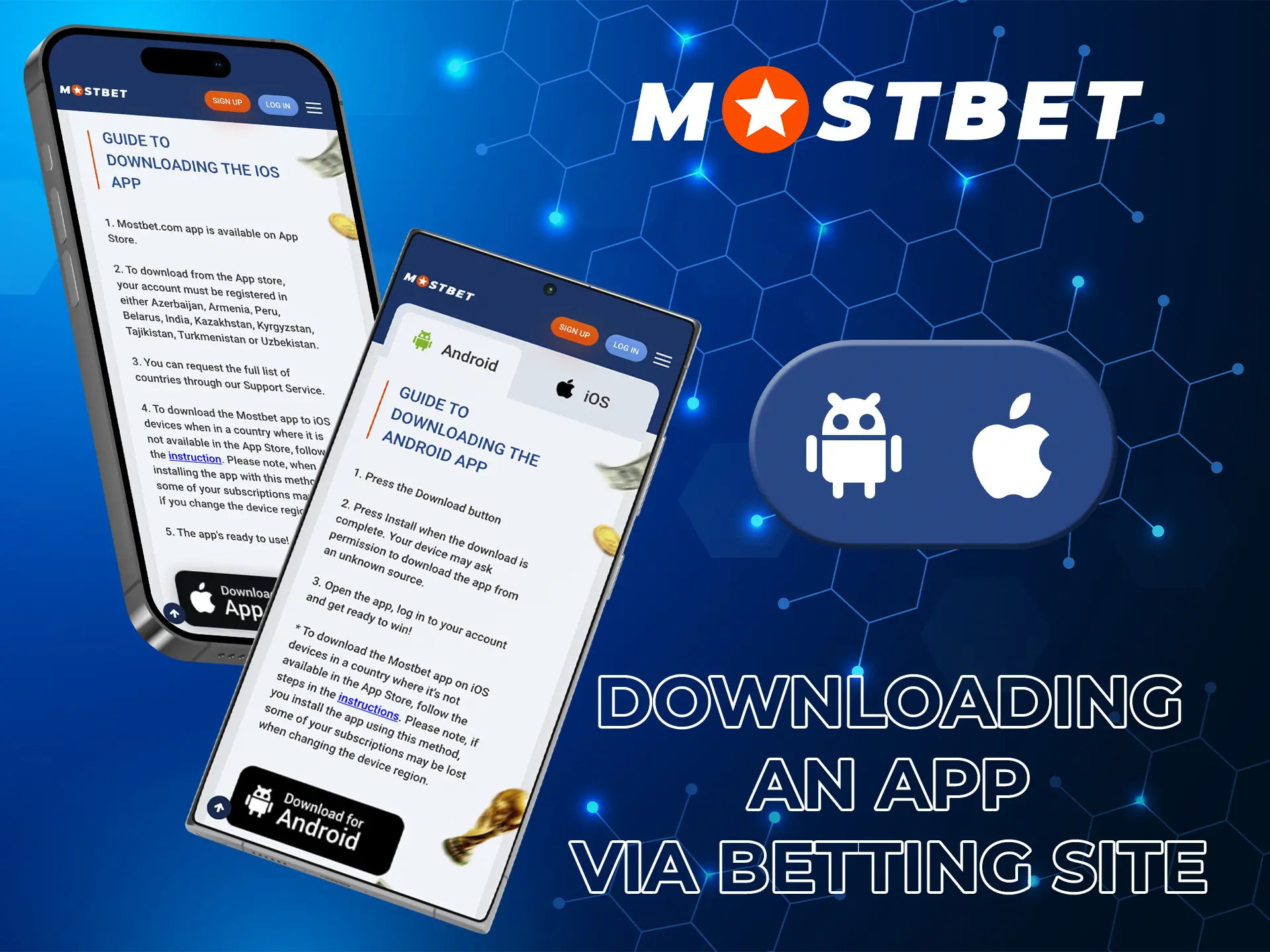 To keep up to date with the main tennis events and make timely bets you need to download the app from Mostbet.