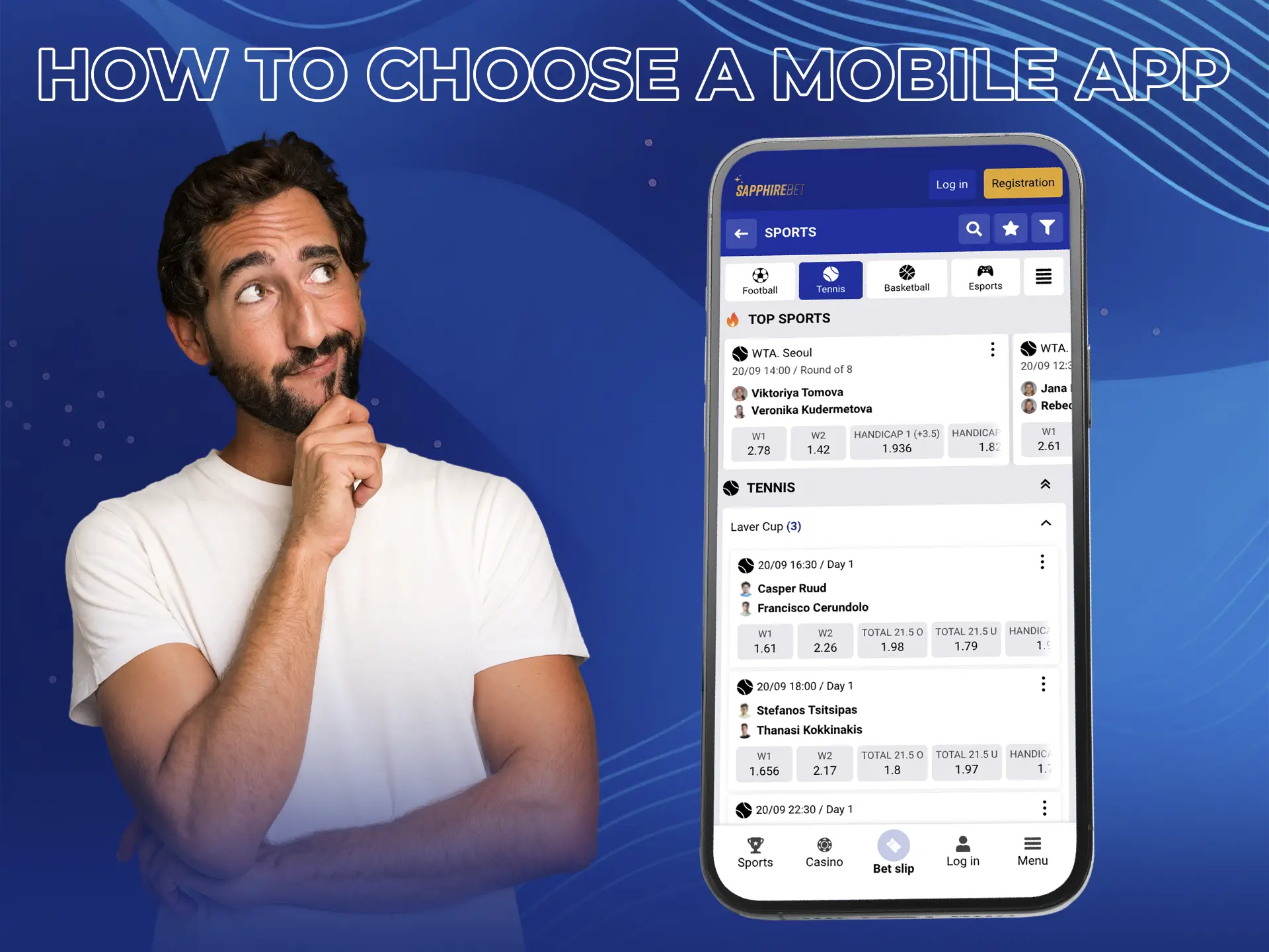 Find out what criteria are important when choosing a tennis betting app.