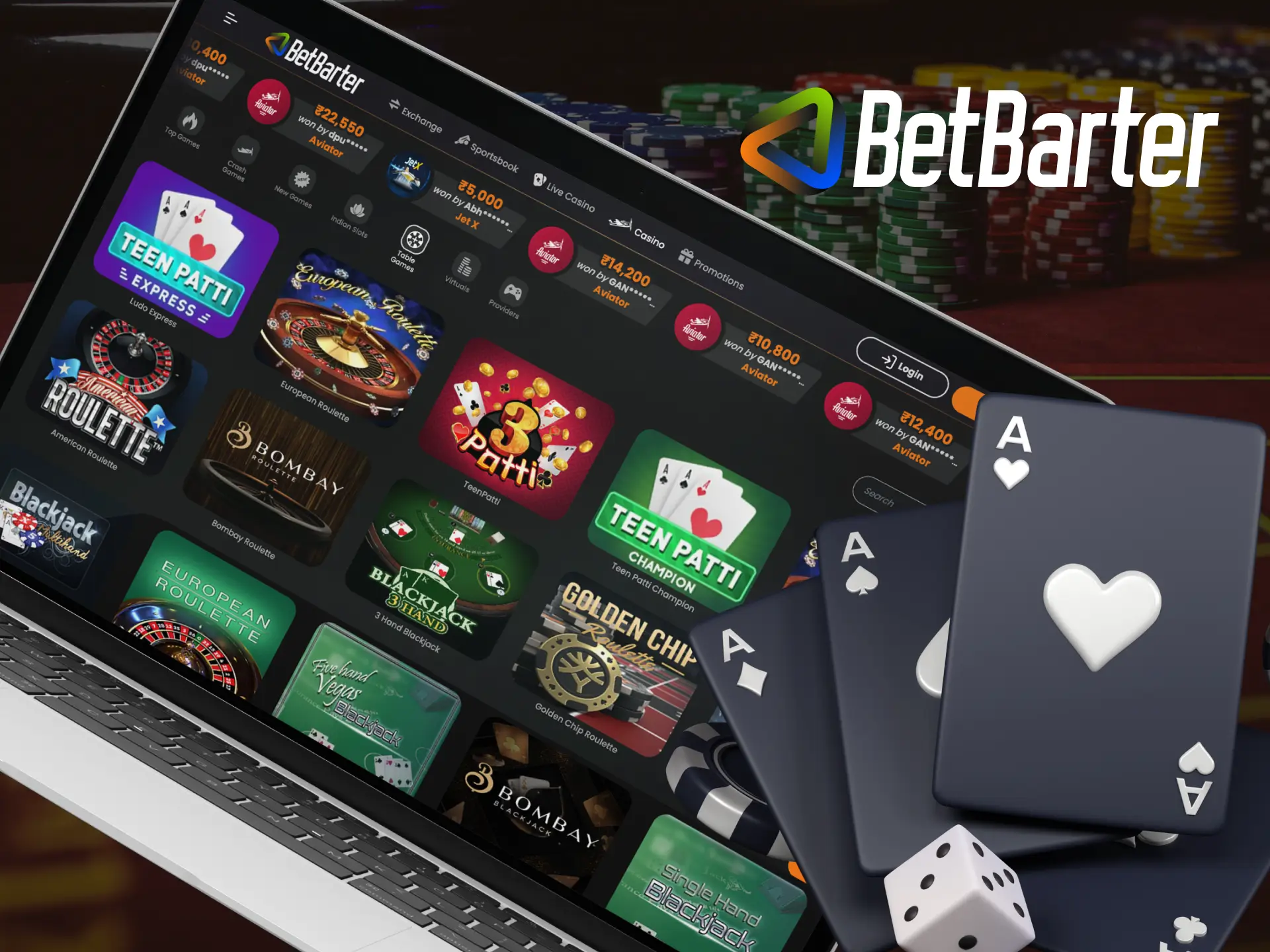 What popular Table Games are there in the online casino Betbarter Bookmaker.