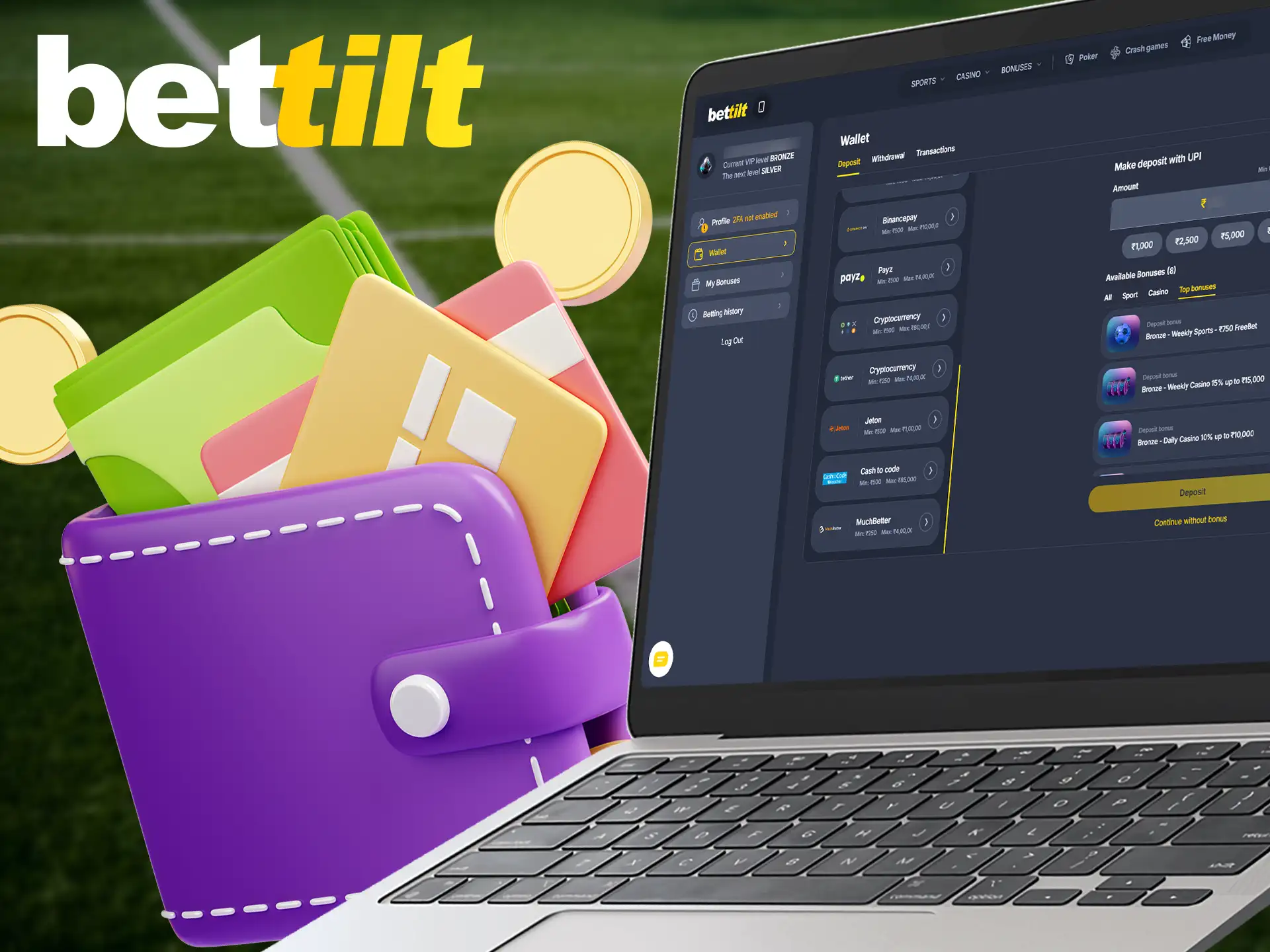 Bettilt offers trusted deposit methods.