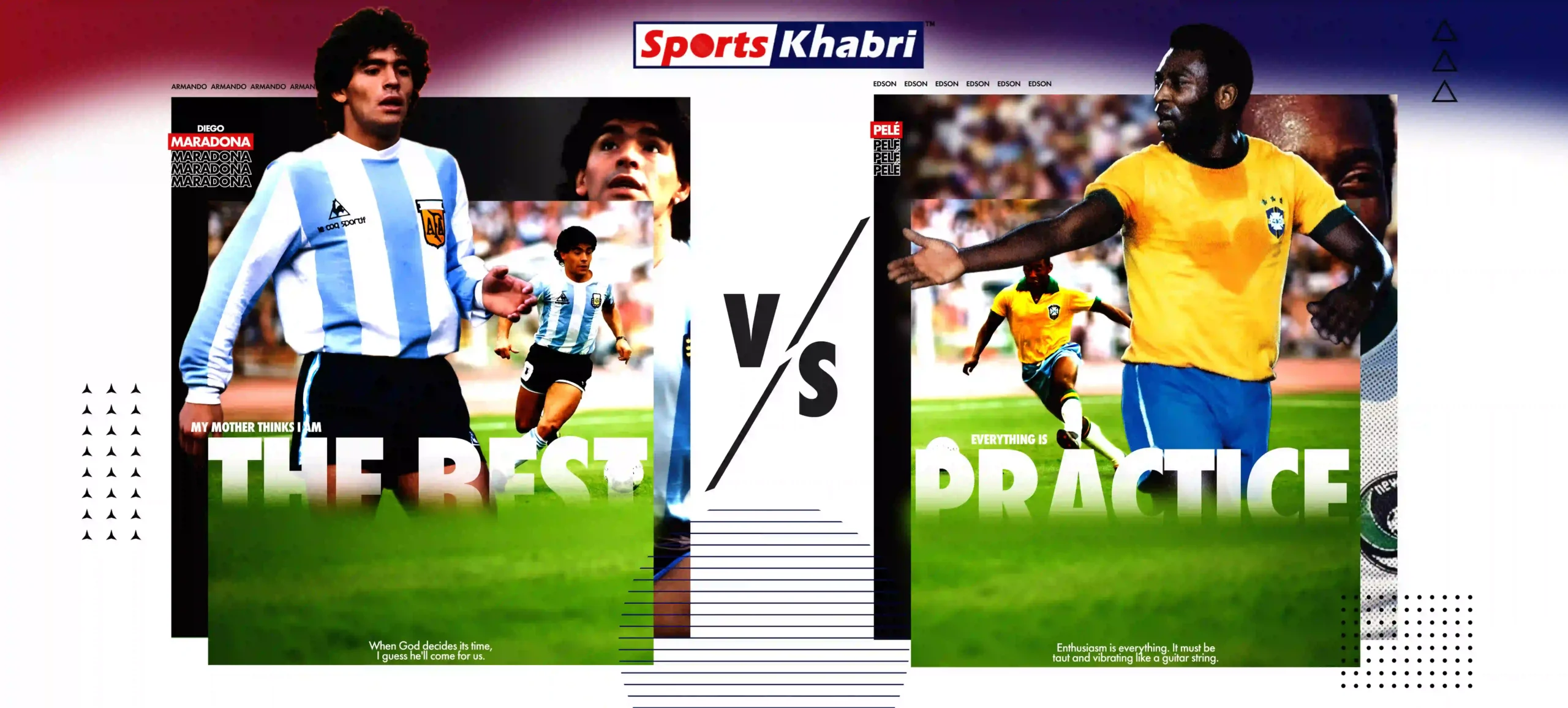 In this article, you will learn about true soccer legends Diego Maradona and Pele.