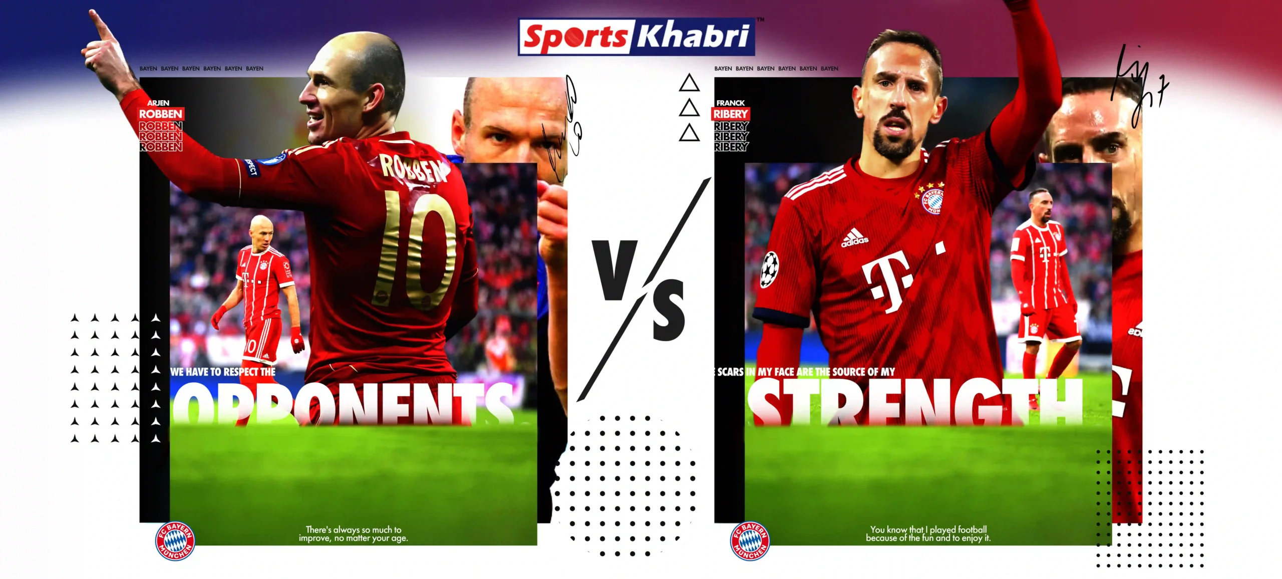 Read more about the two most famous wingers Arjen Robben vs Franck.