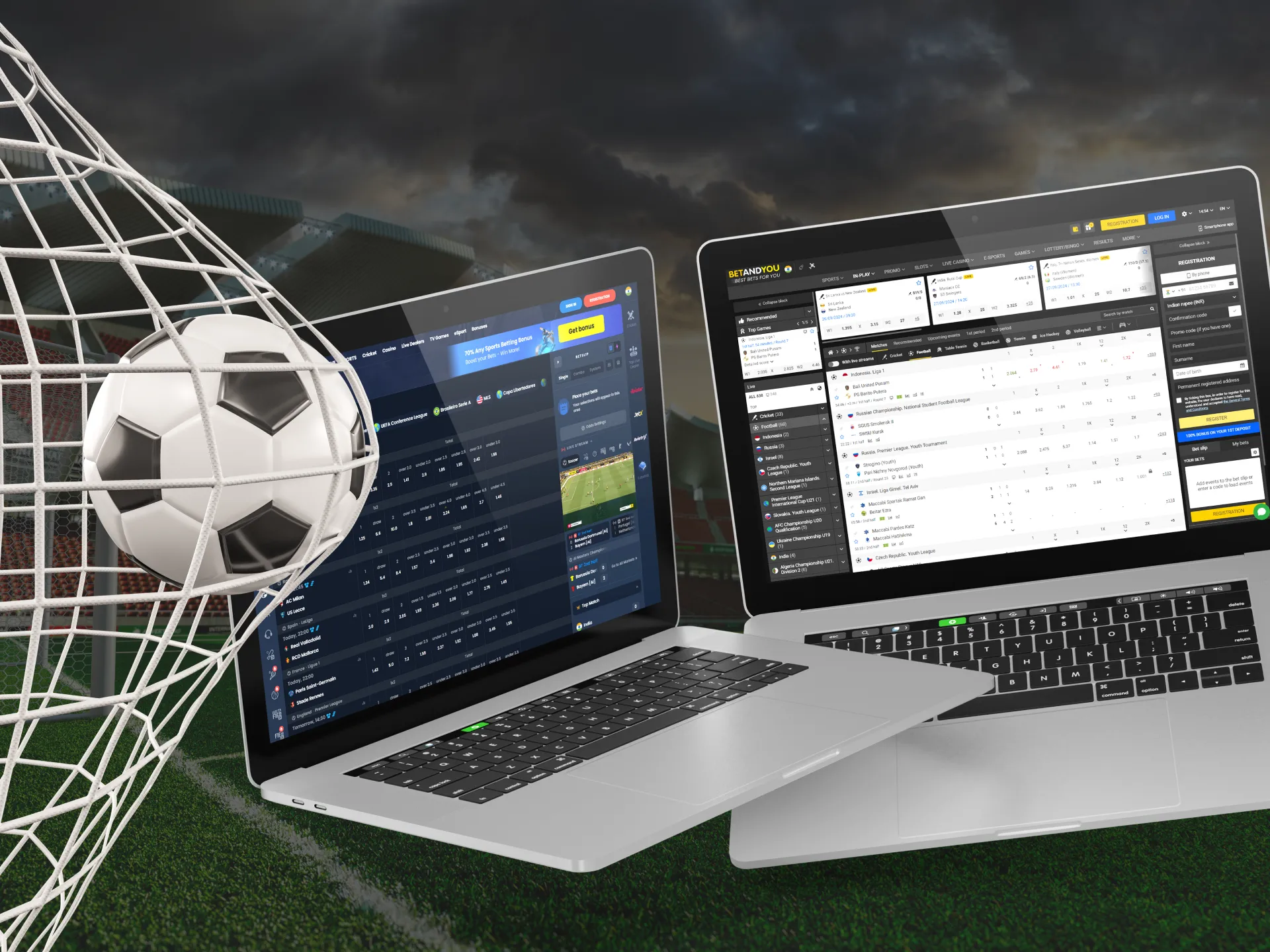 The best sites for betting on football matches.