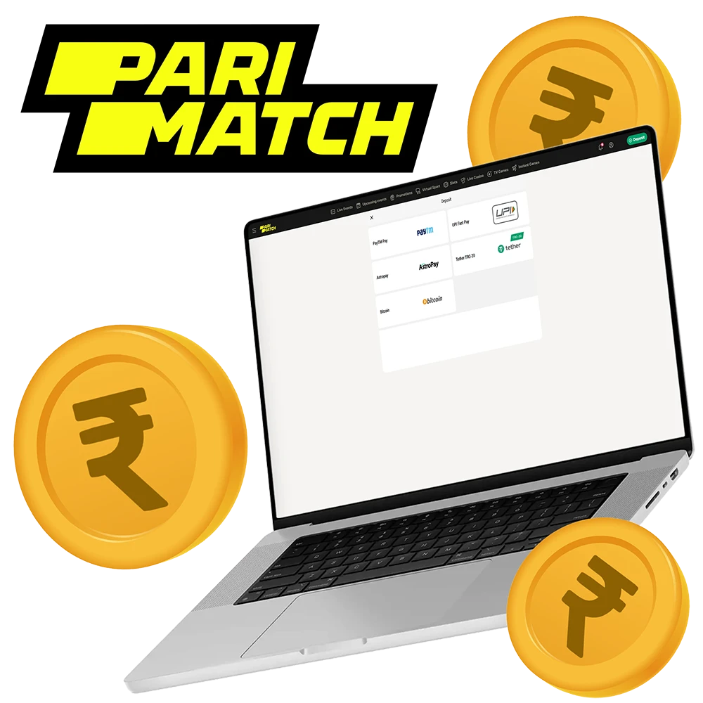 Parimatch offers a variety of secure deposit and withdrawal options.