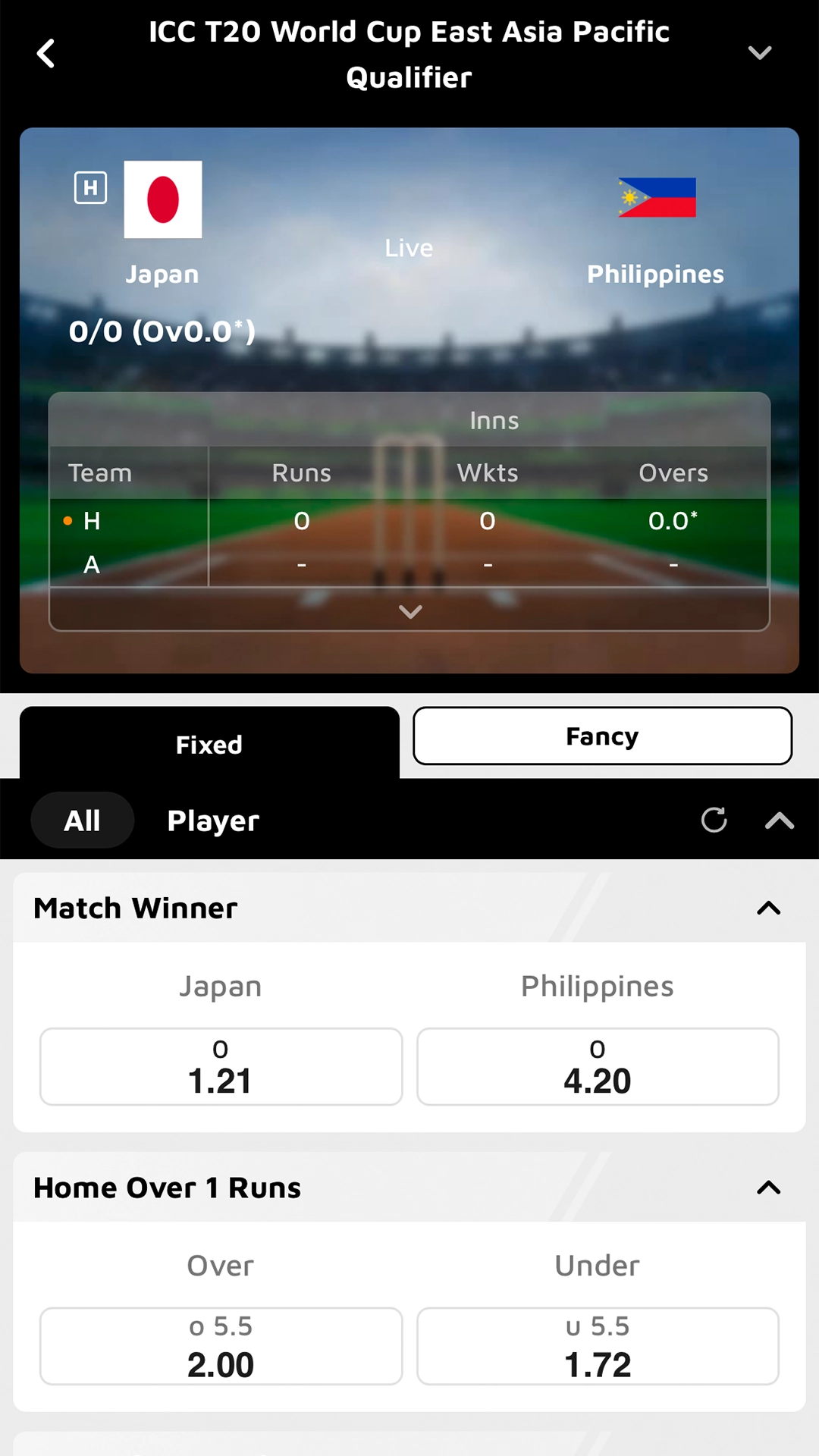 Complete your cricket betting at 12bet.