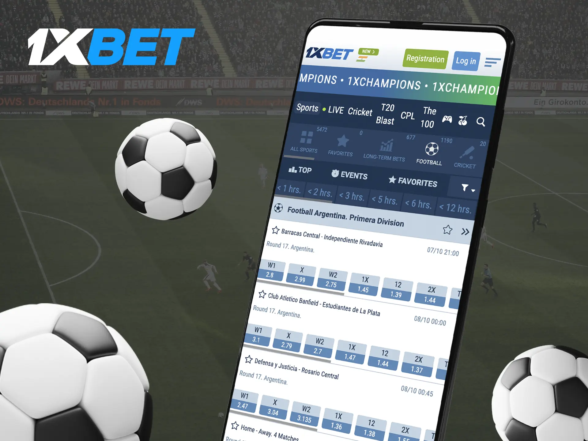 Learn about the major football leagues that are available for betting at 1xBet Casino.