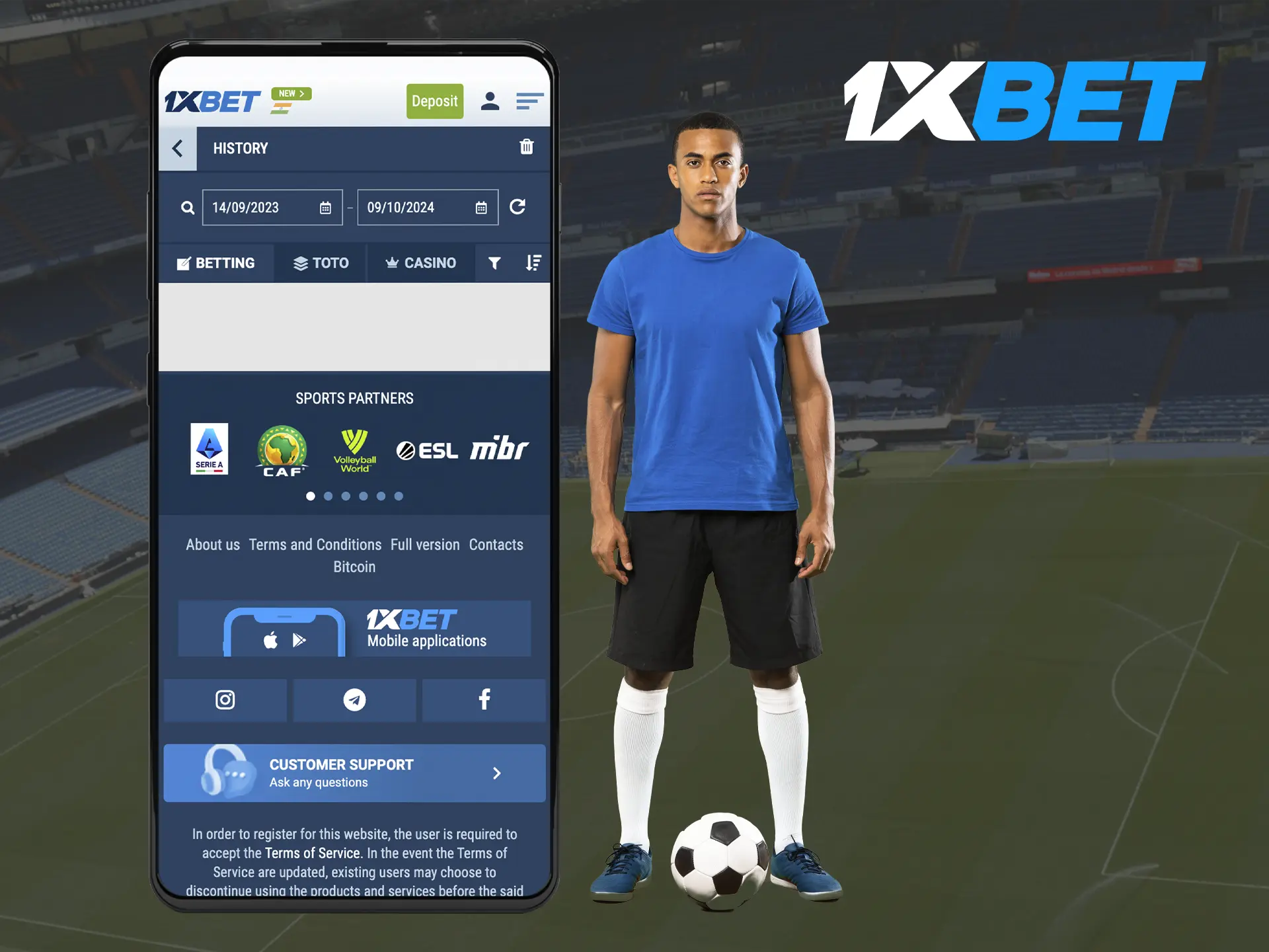 Keep track of your betting history at 1xBet Casino to analyse and predict future wins.