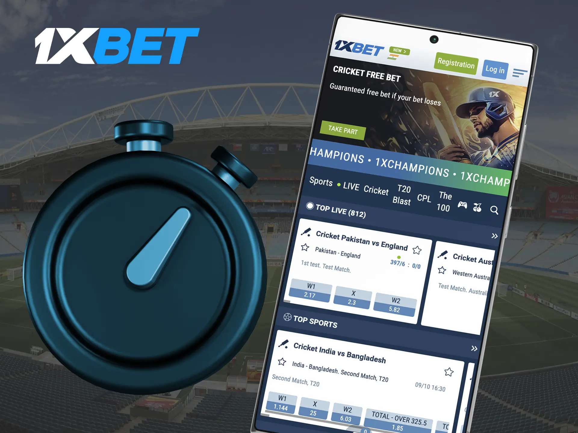 The 1xBet app is a performance app and even at low internet speeds you can easily play and bet.