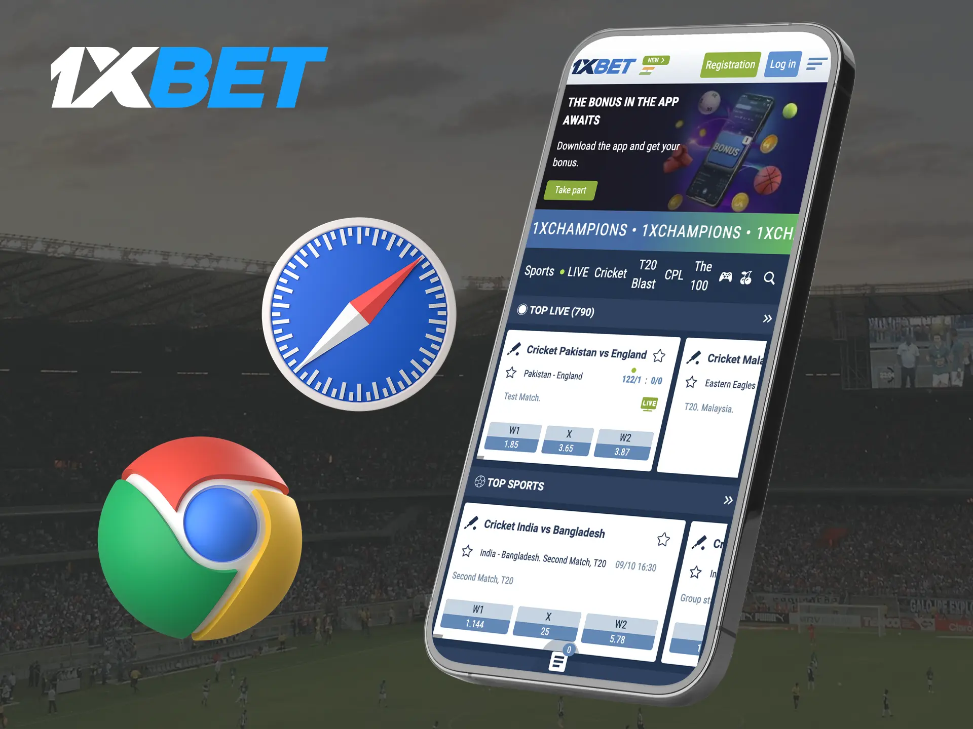 Try using the 1xBet mobile site which adapts perfectly and shows stable performance.