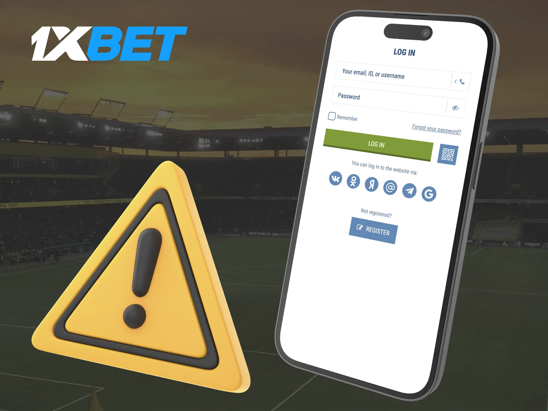 Find out what problems you may have when logging into your personal account at 1xBet Casino.