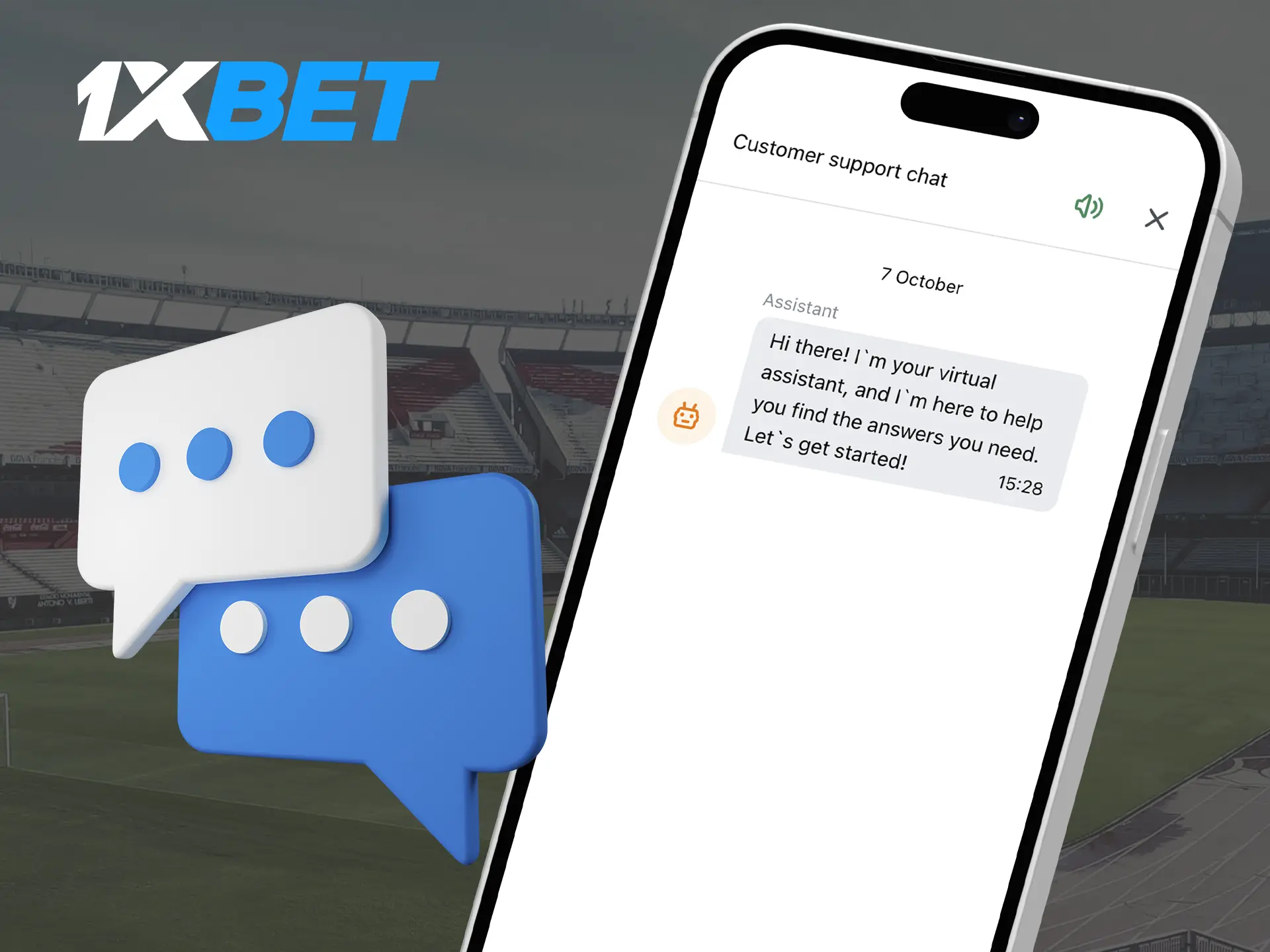 The support of the bookmaker 1xBet will always listen to you and help you solve problematic issues.