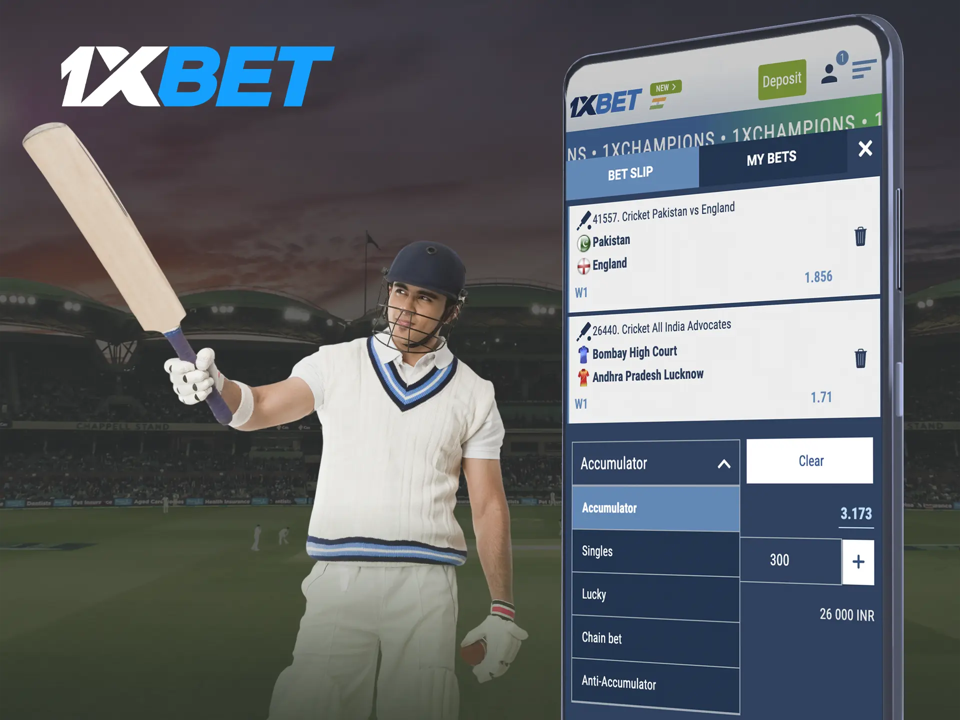 Explore the main information about the types of bets at 1xBet Casino.