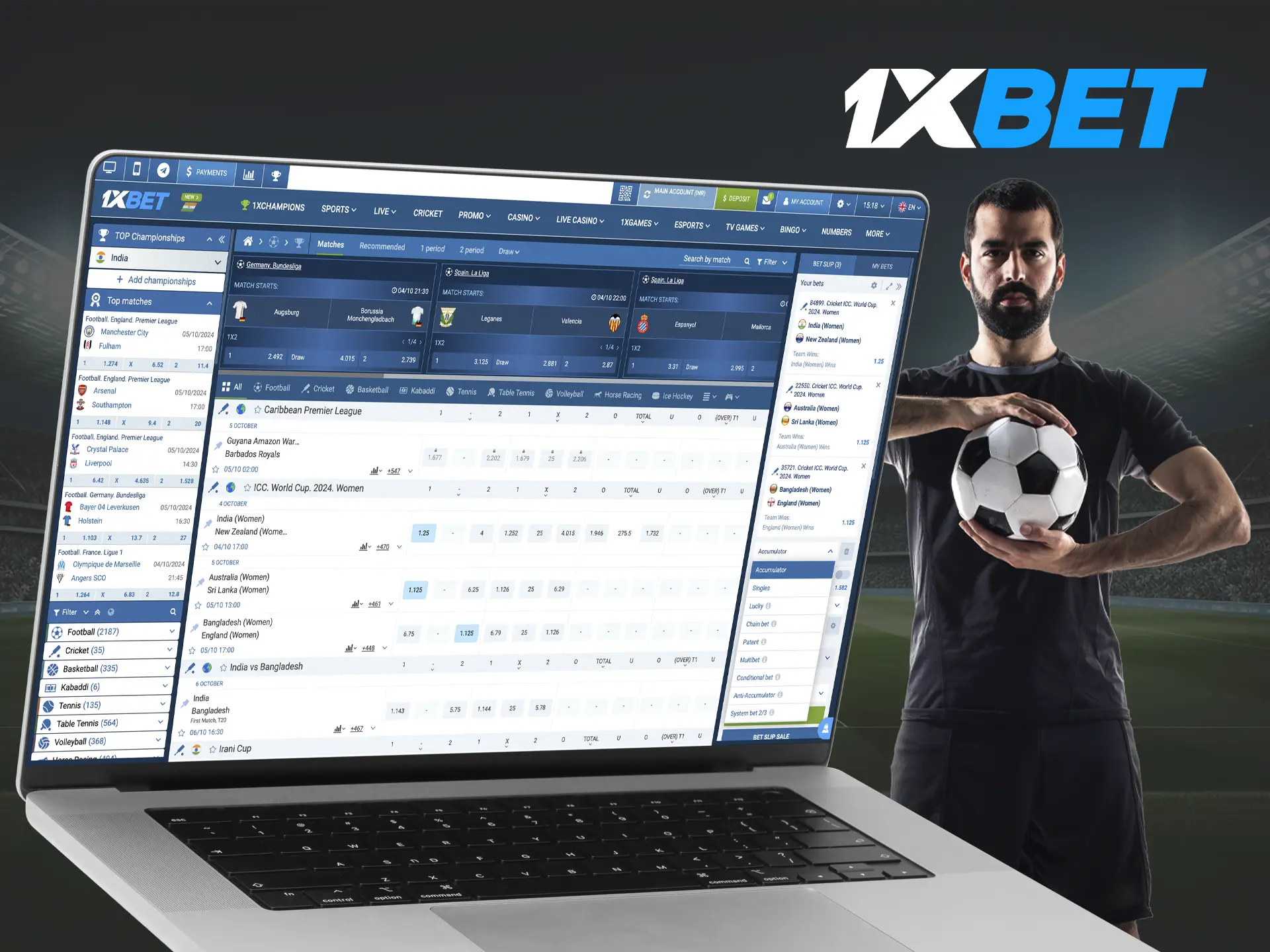 Find out about the available bet types at bookmaker 1xBet.