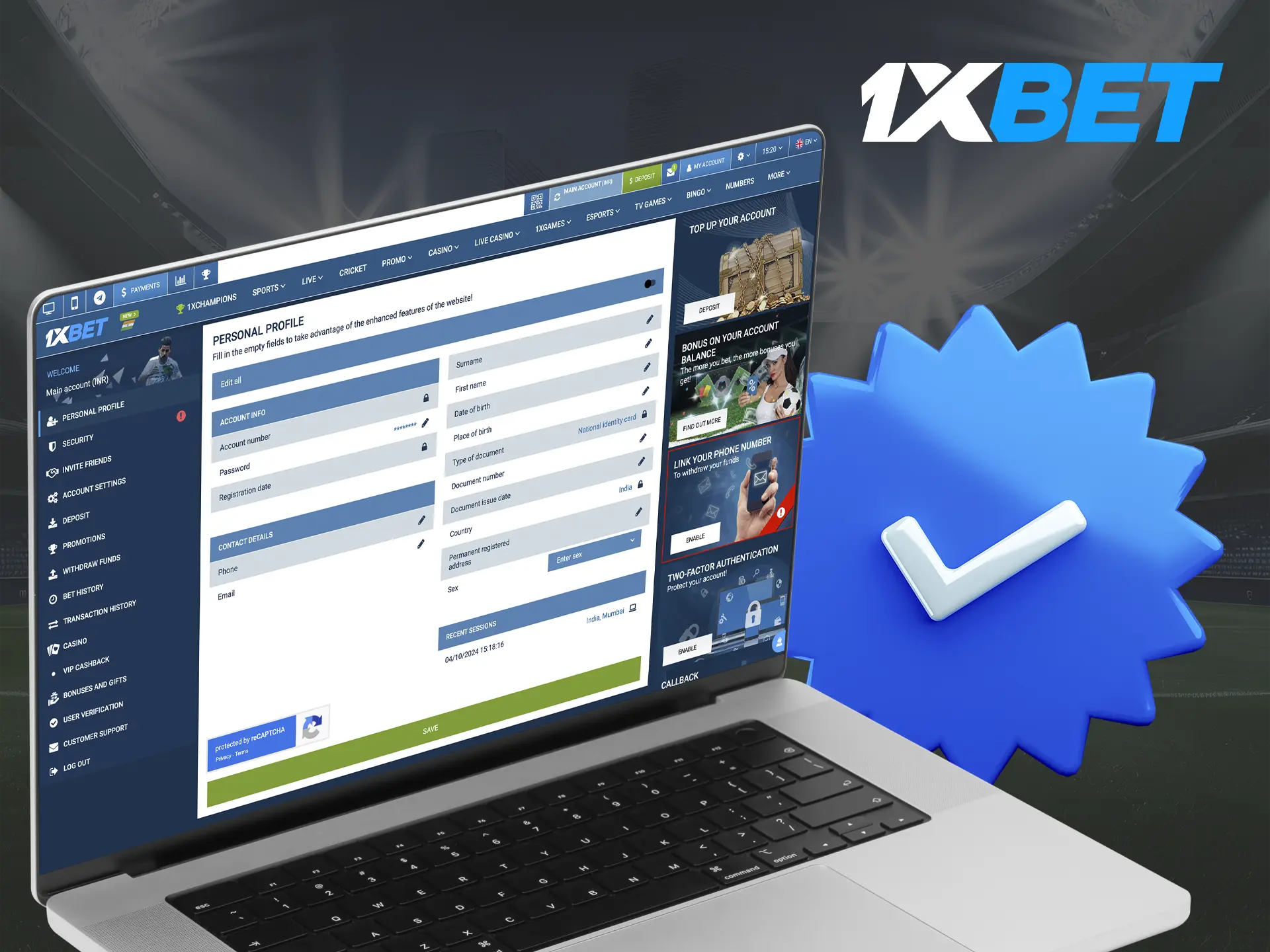 Carefully consider verification after which you will get new features of 1xBet site and instant withdrawal.