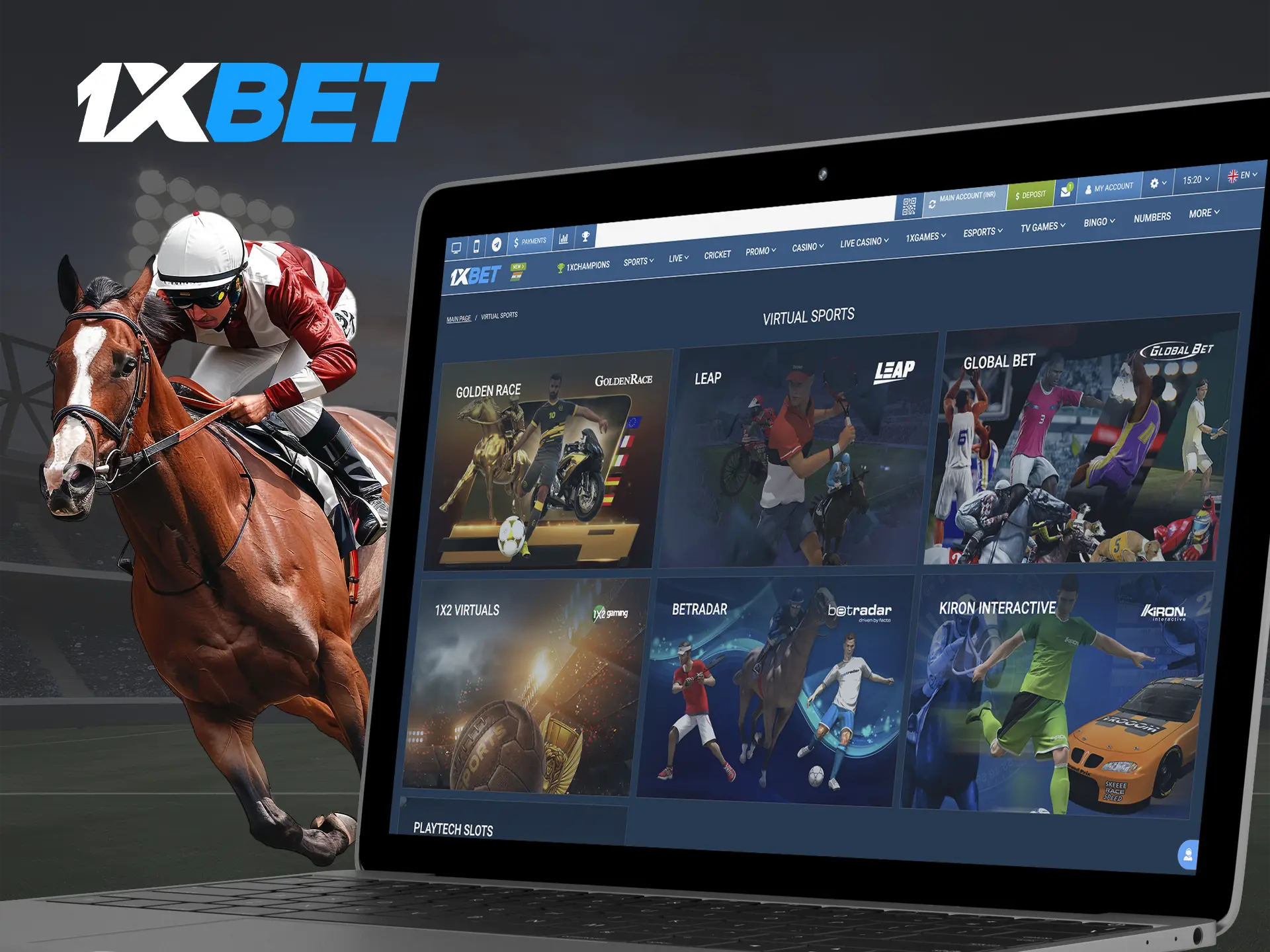 Test your intuition by betting on virtual sports from bookmaker 1xBet.