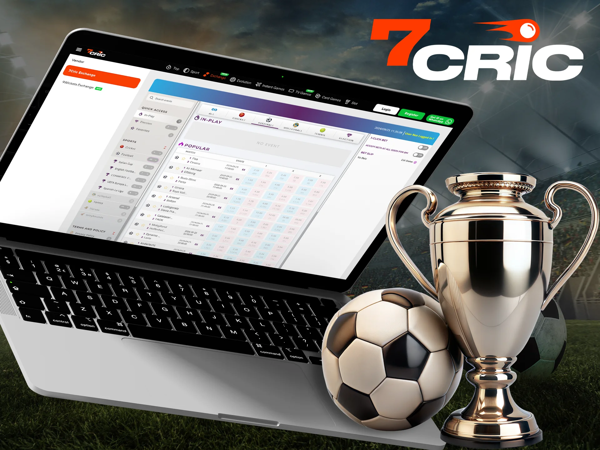 Follow and predict soccer tournaments with 7Cric.