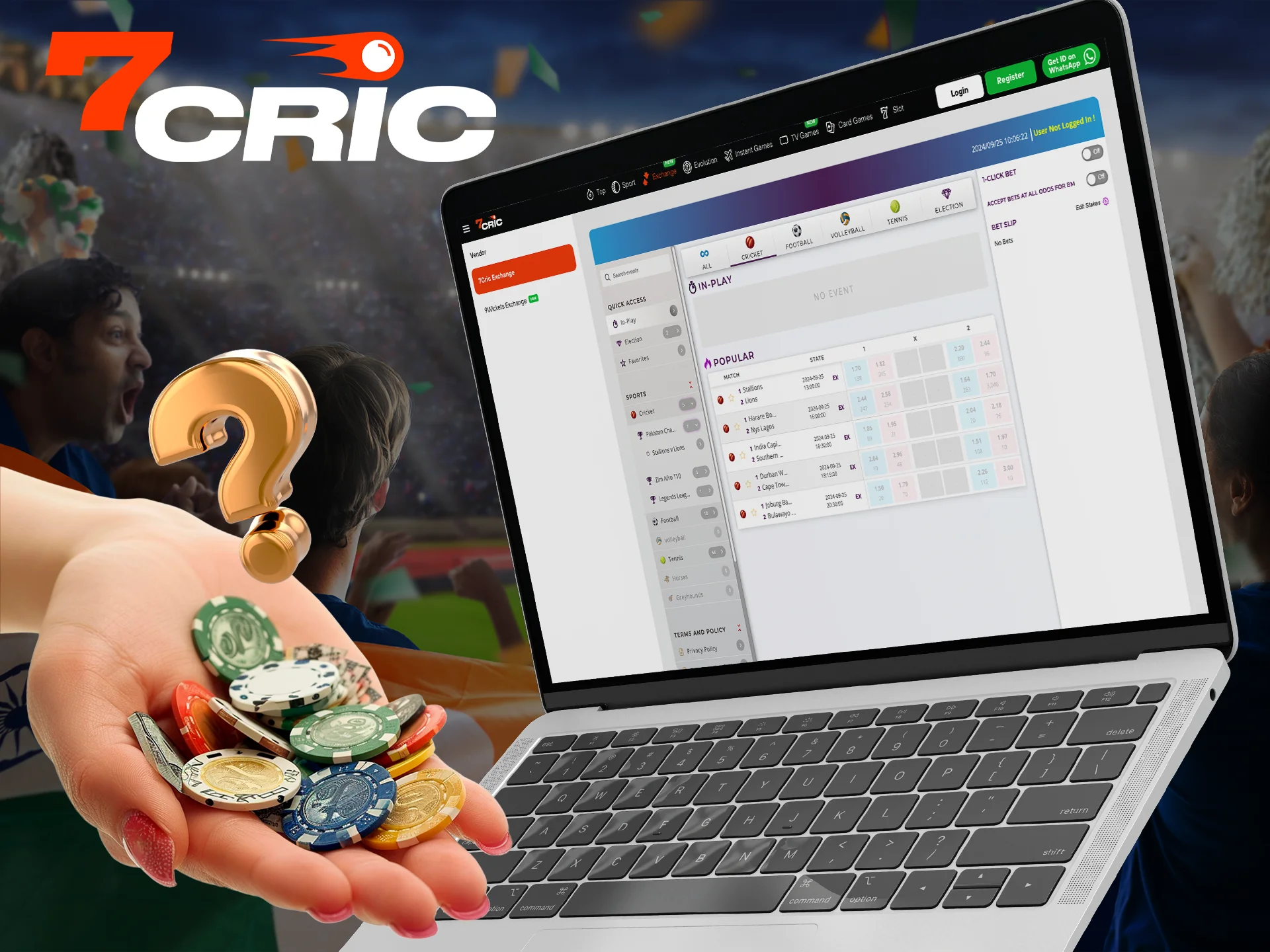 Find out how to start betting after registering with 7Cric.