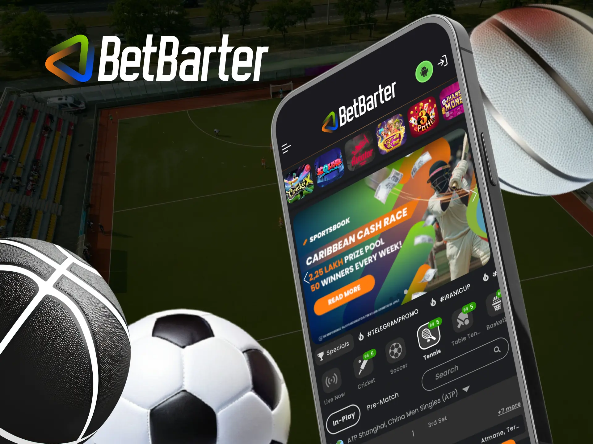 What sports can I bet on at Betbarter online casino.