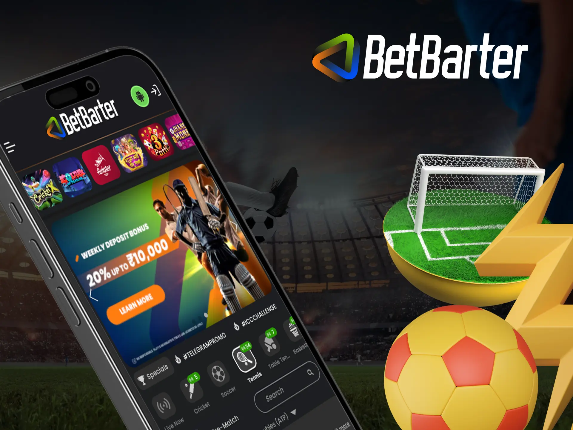 What is the difference between the Betbarter online casino application and the mobile version of the site.