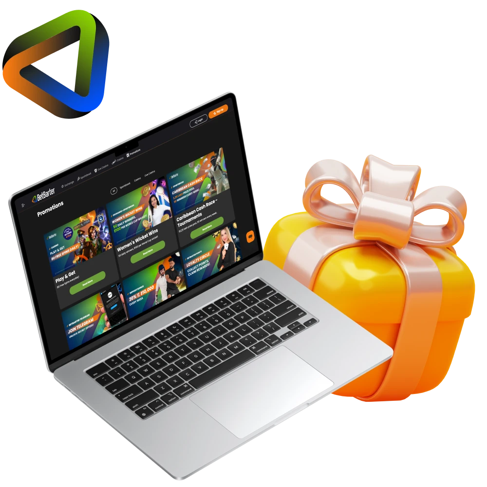 Get your bonus at Betbarter betting platform.