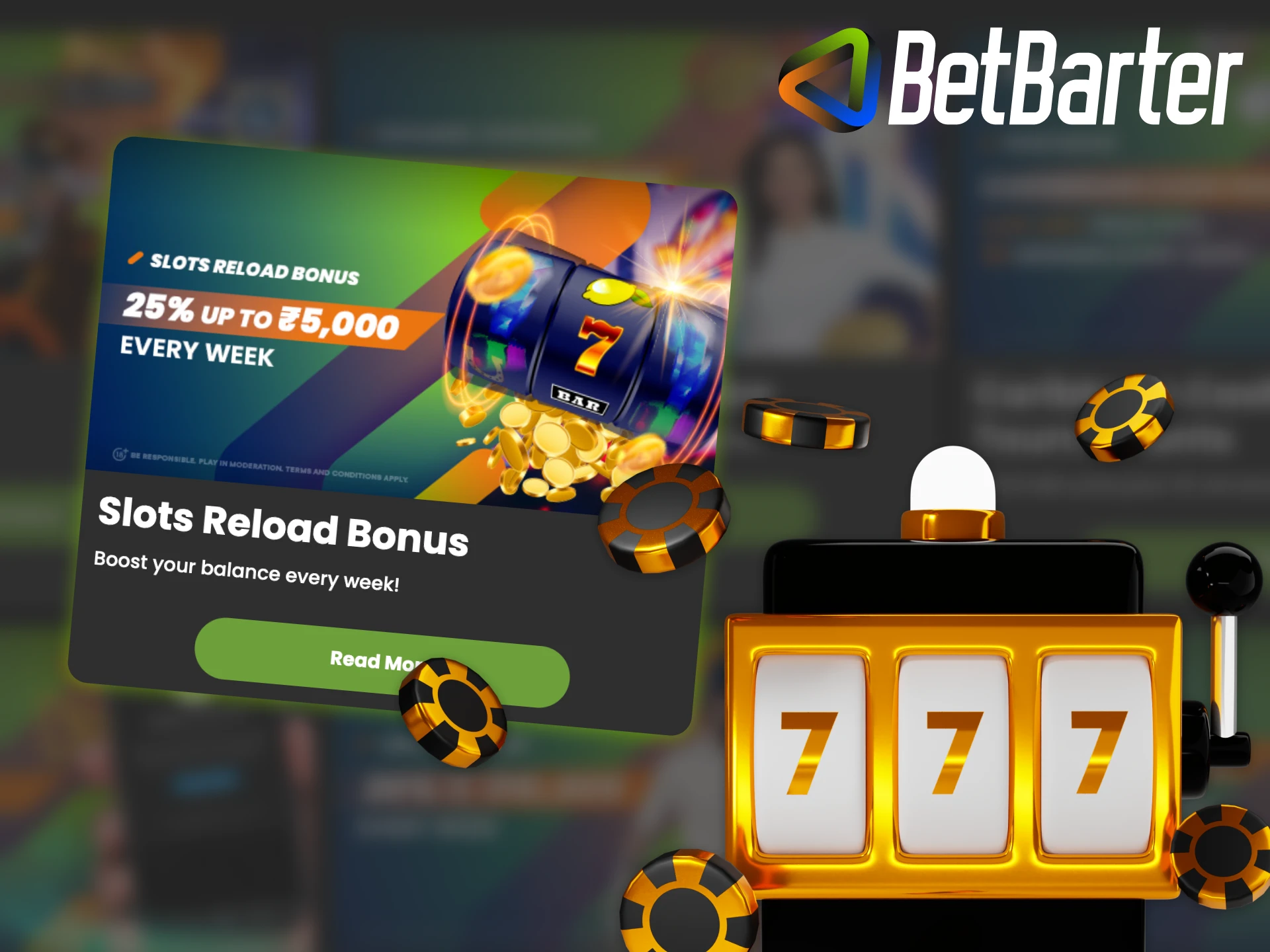 Boost your slot game with Betbarter bonus.