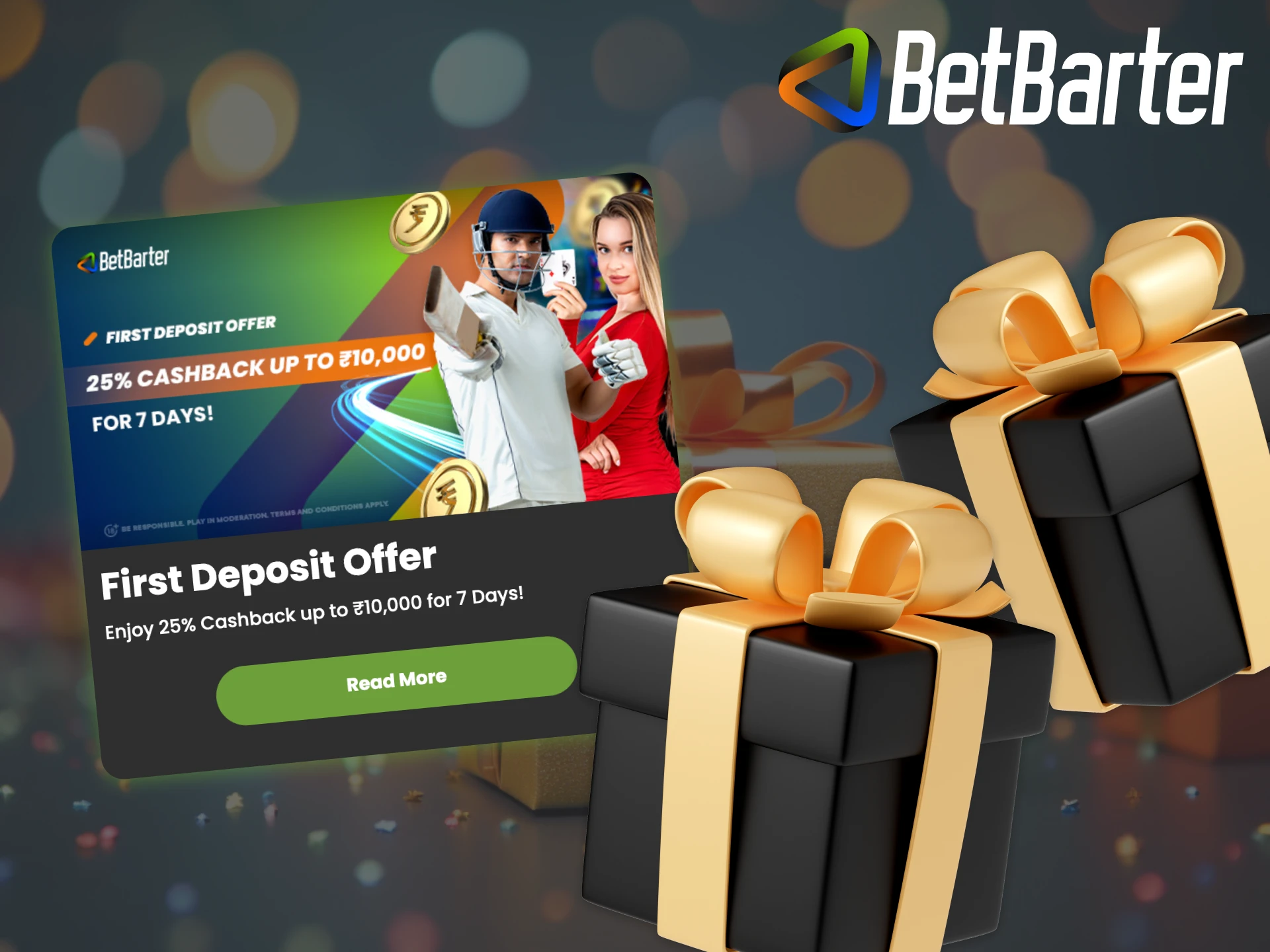 Register with Betbarter and receive a bonus.