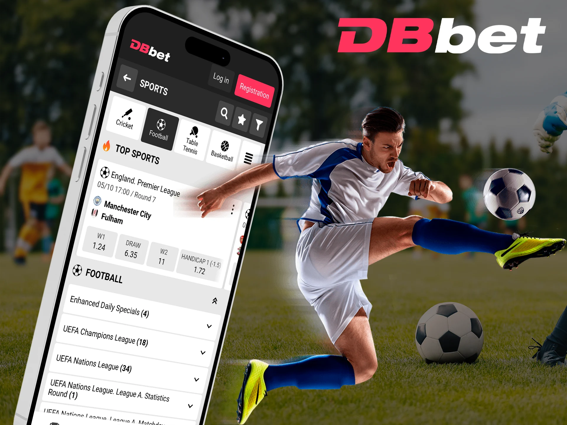 Make successful soccer predictions and win with DBbet.