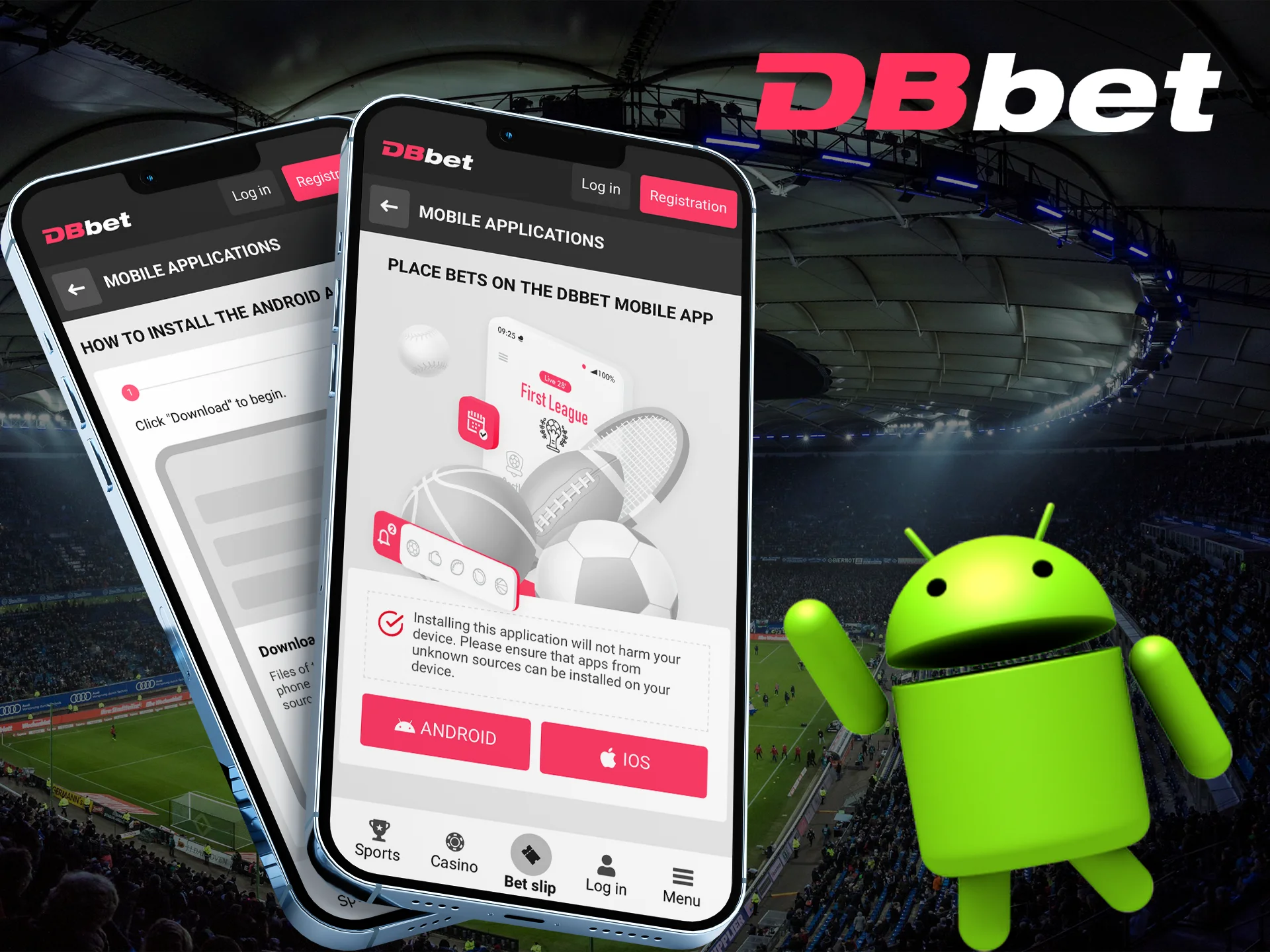 Install and play DBbet on the Android app.