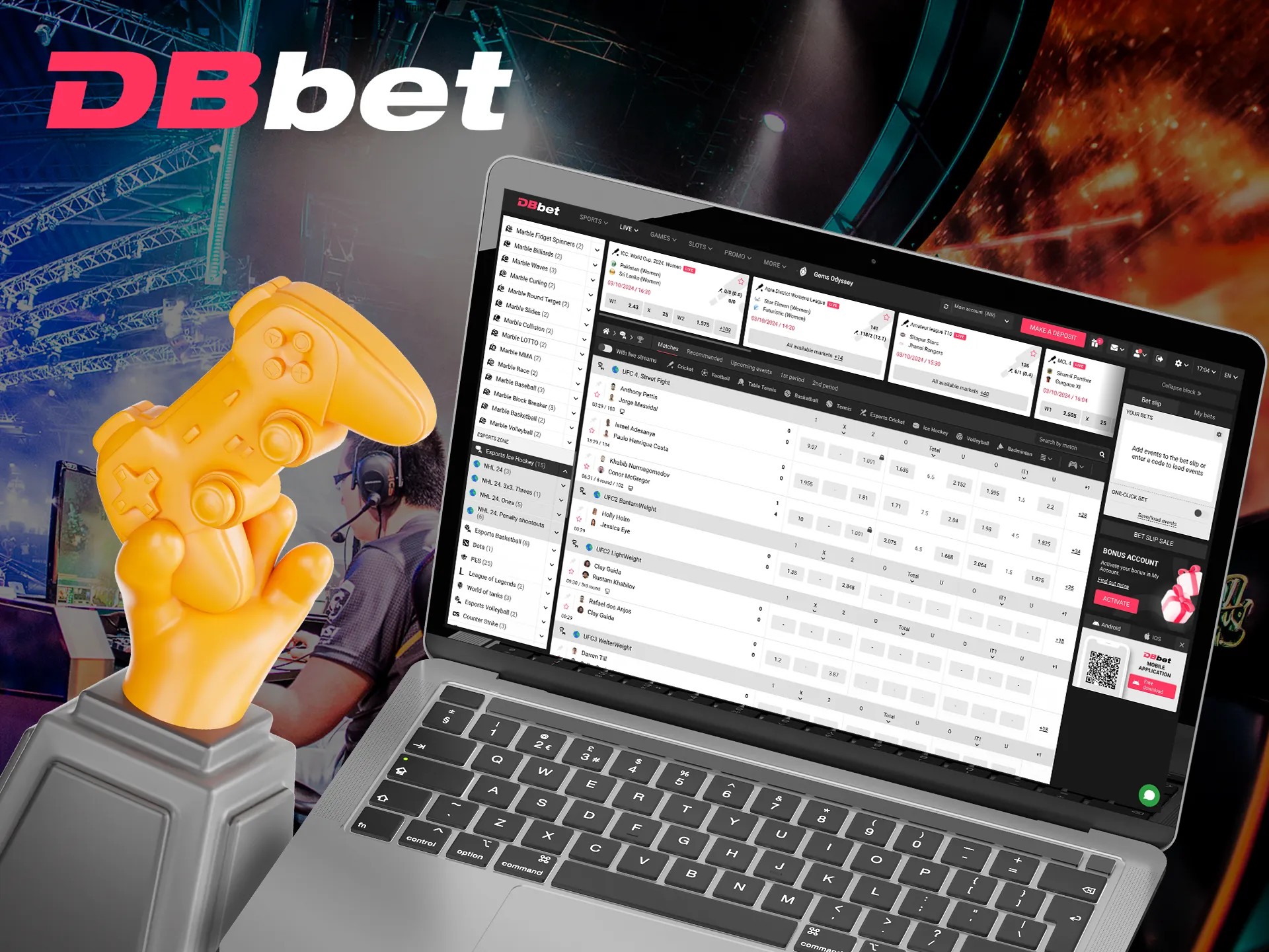 Make team predictions on Esports with DBbet.